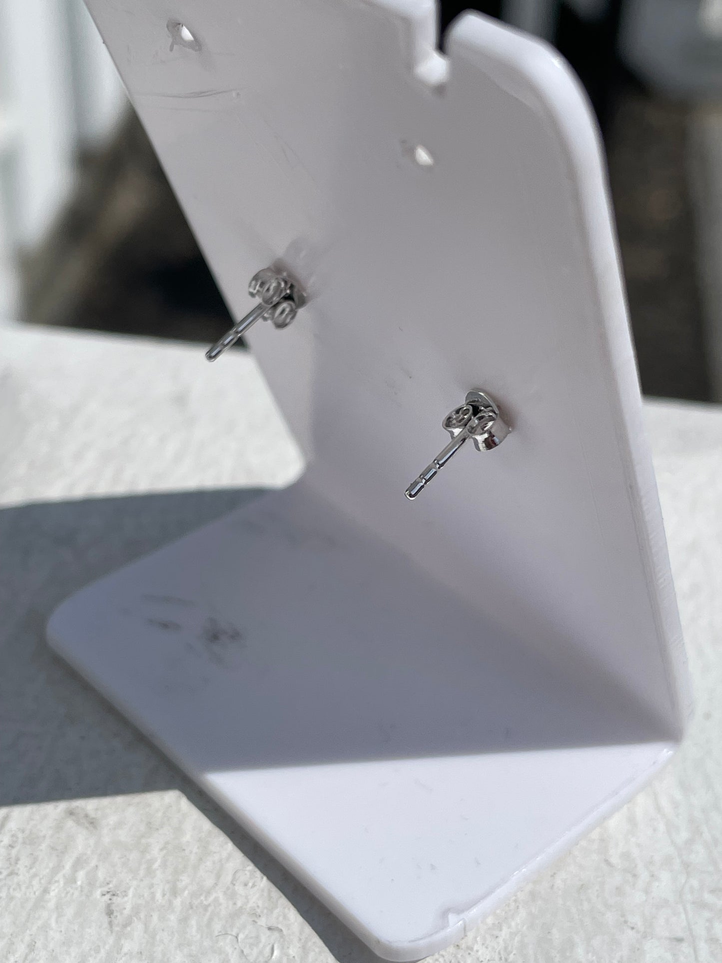 925 Sterling Silver Loving Heart Tiffany Style Stud Earrings