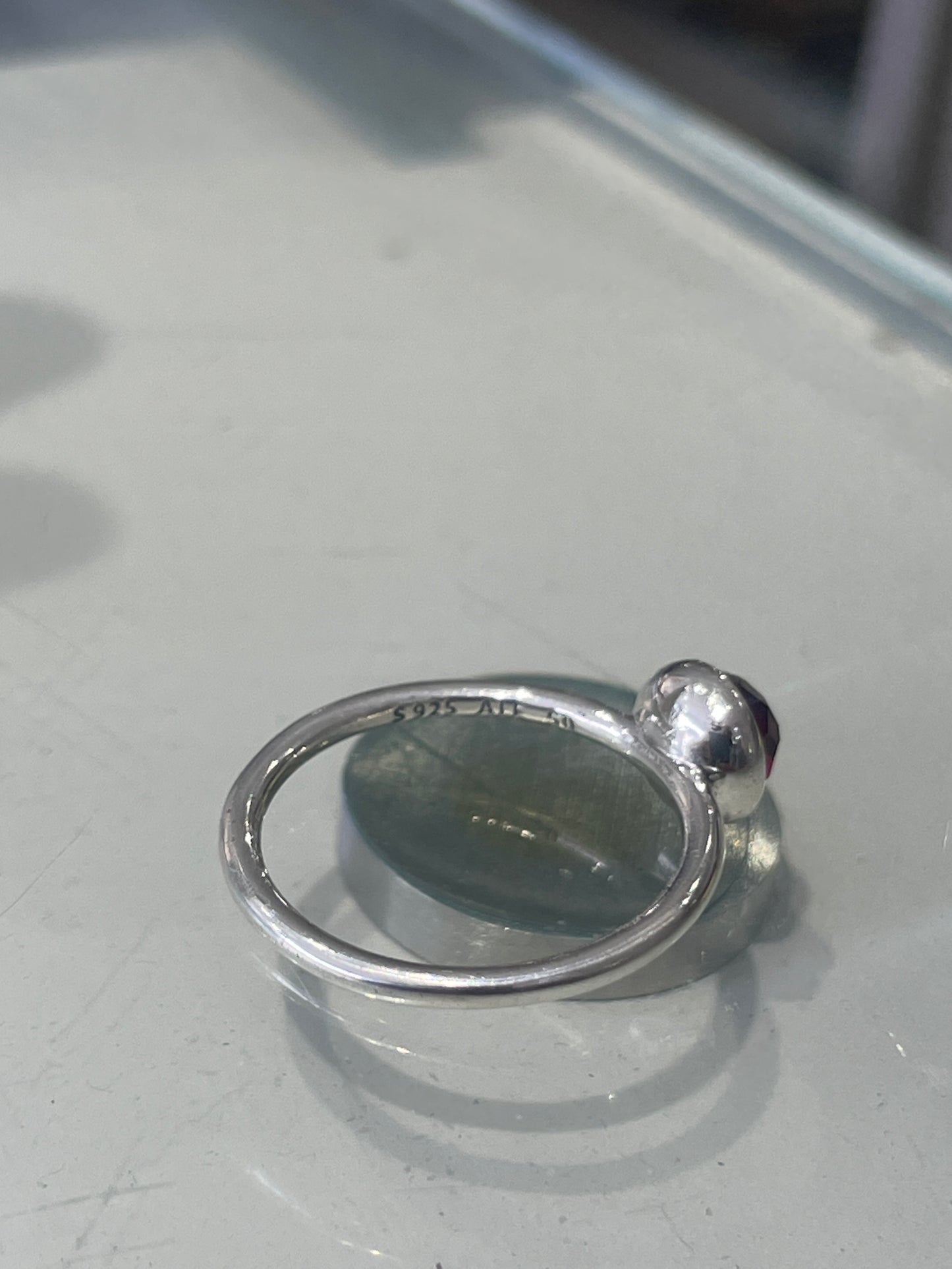 191012-50 Pandora July Solitaire Birthstone Ring Size 5