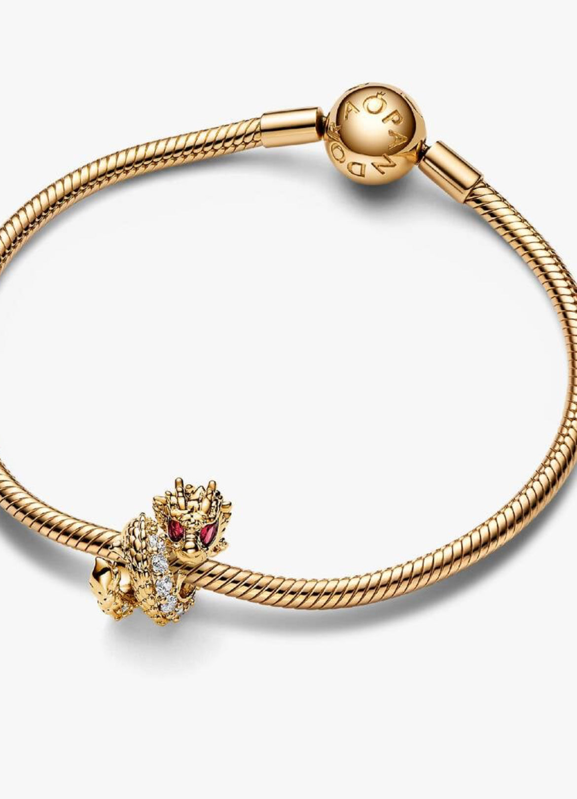 Pandora Sparkling Golden Dragon Charm 763069C01