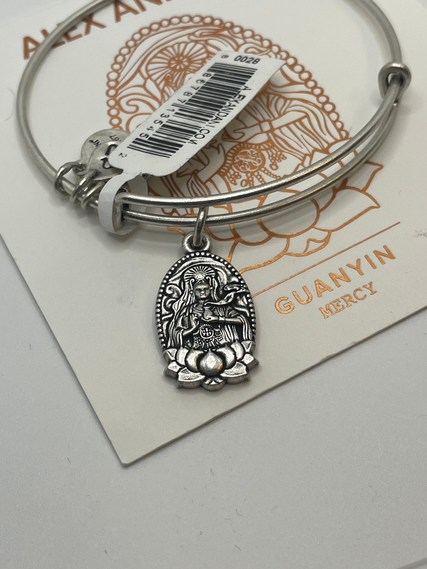 Alex and Ani Silver Color Guanyin Bracelet New with Tags