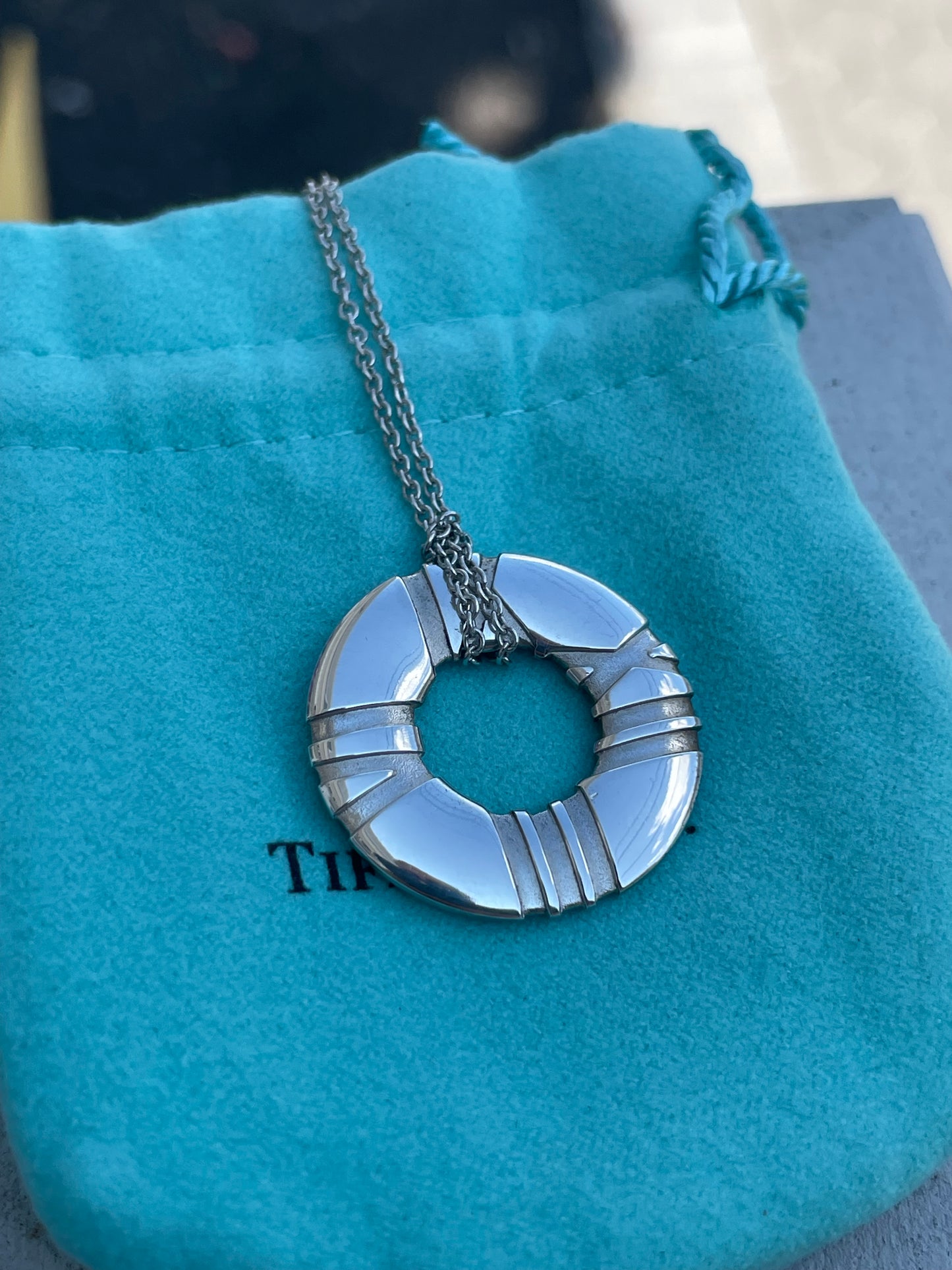 925 Sterling Silver Designer Tiffany&Co. Women’s Atlas Necklace