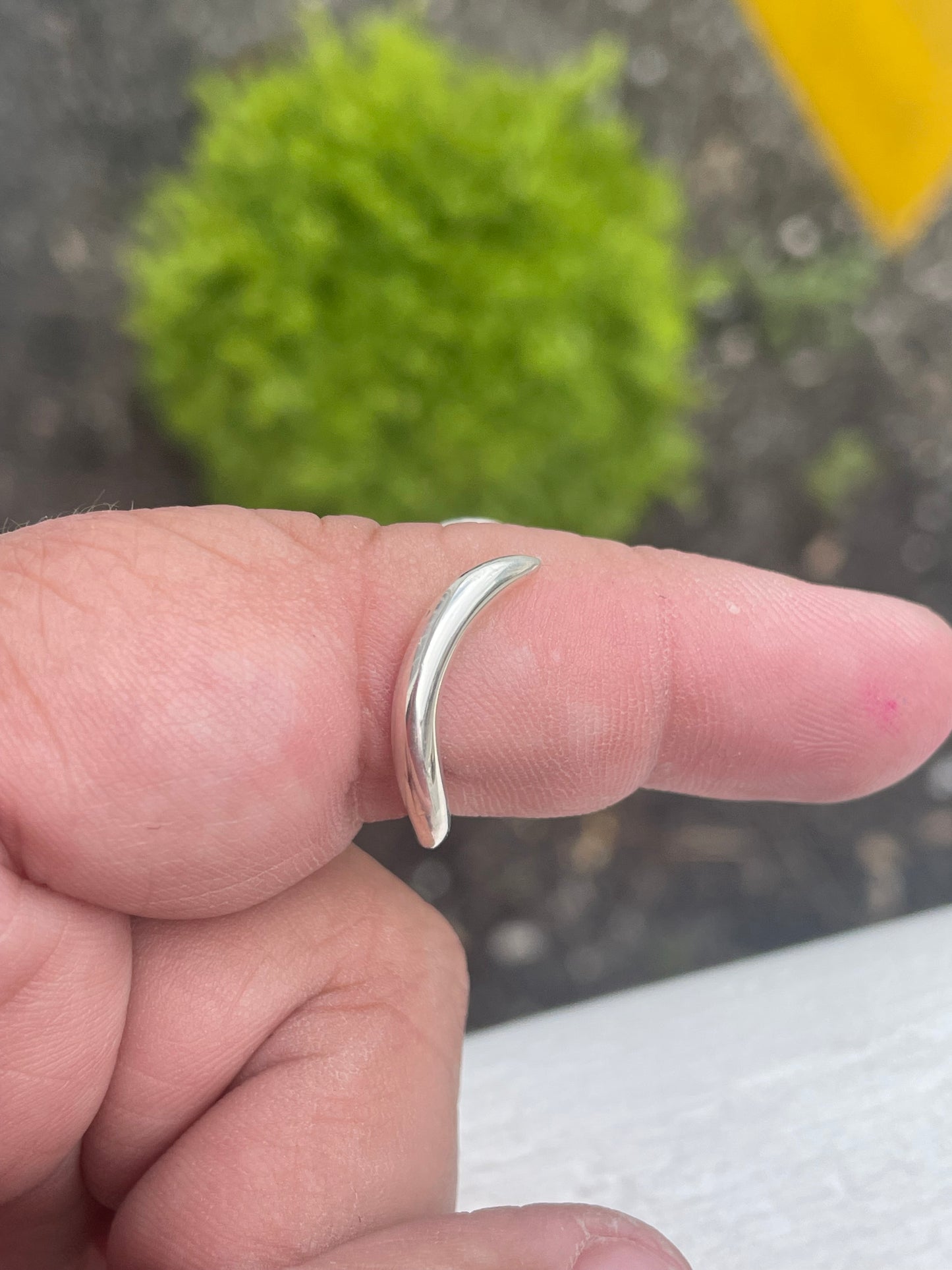 925 Sterling Silver Wrap Around Fangs Claws Ring Size 8
