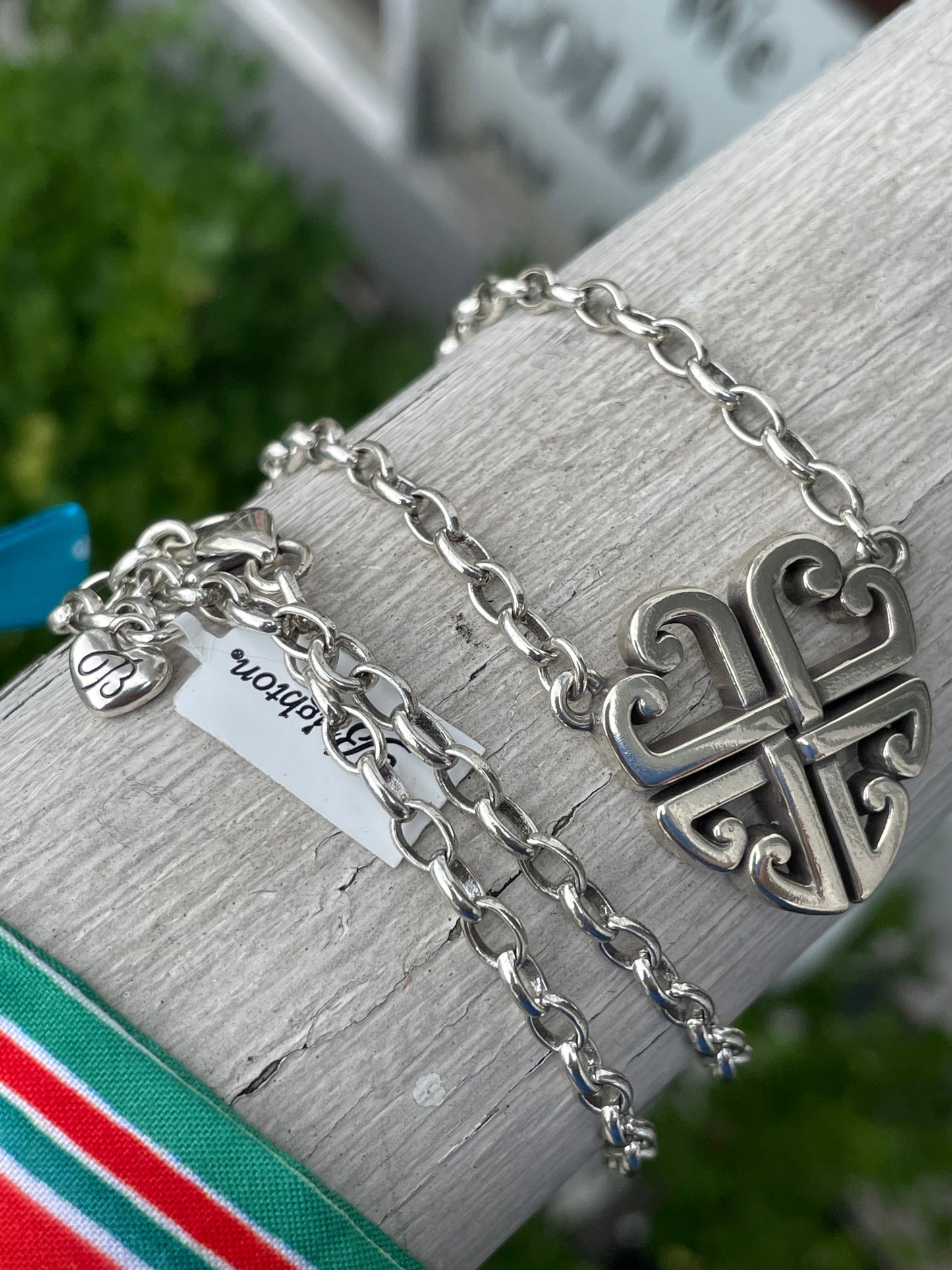 Designer Brighton Taos Celtic Heart Shield Necklace