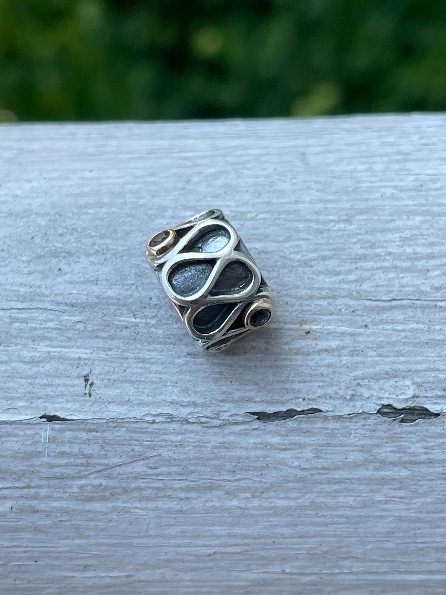 790366SQ Retired Pandora Smoky Quartz Infinity Charm