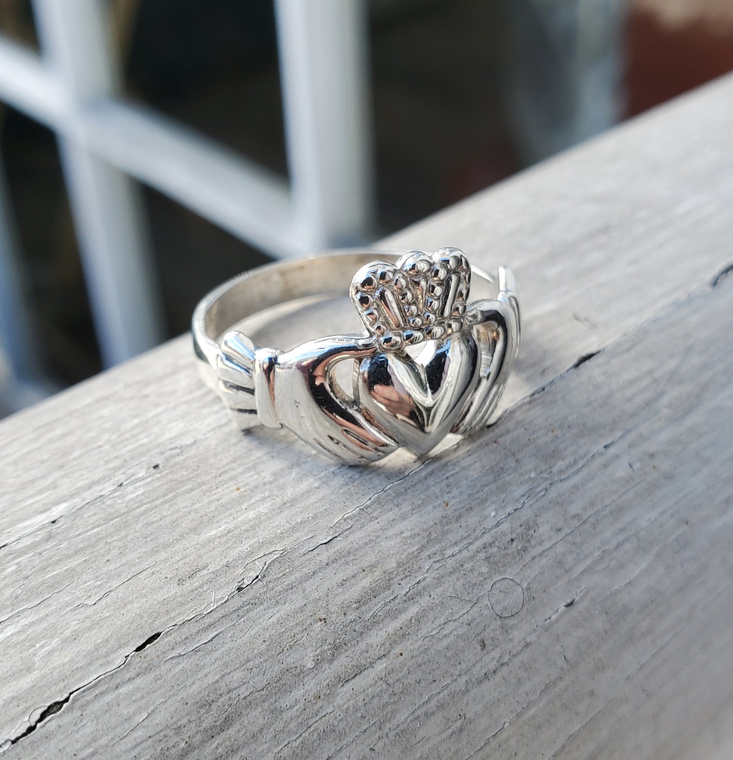 925 Sterling Silver Unisex Claddagh Made In Ireland 🇮🇪 Ring