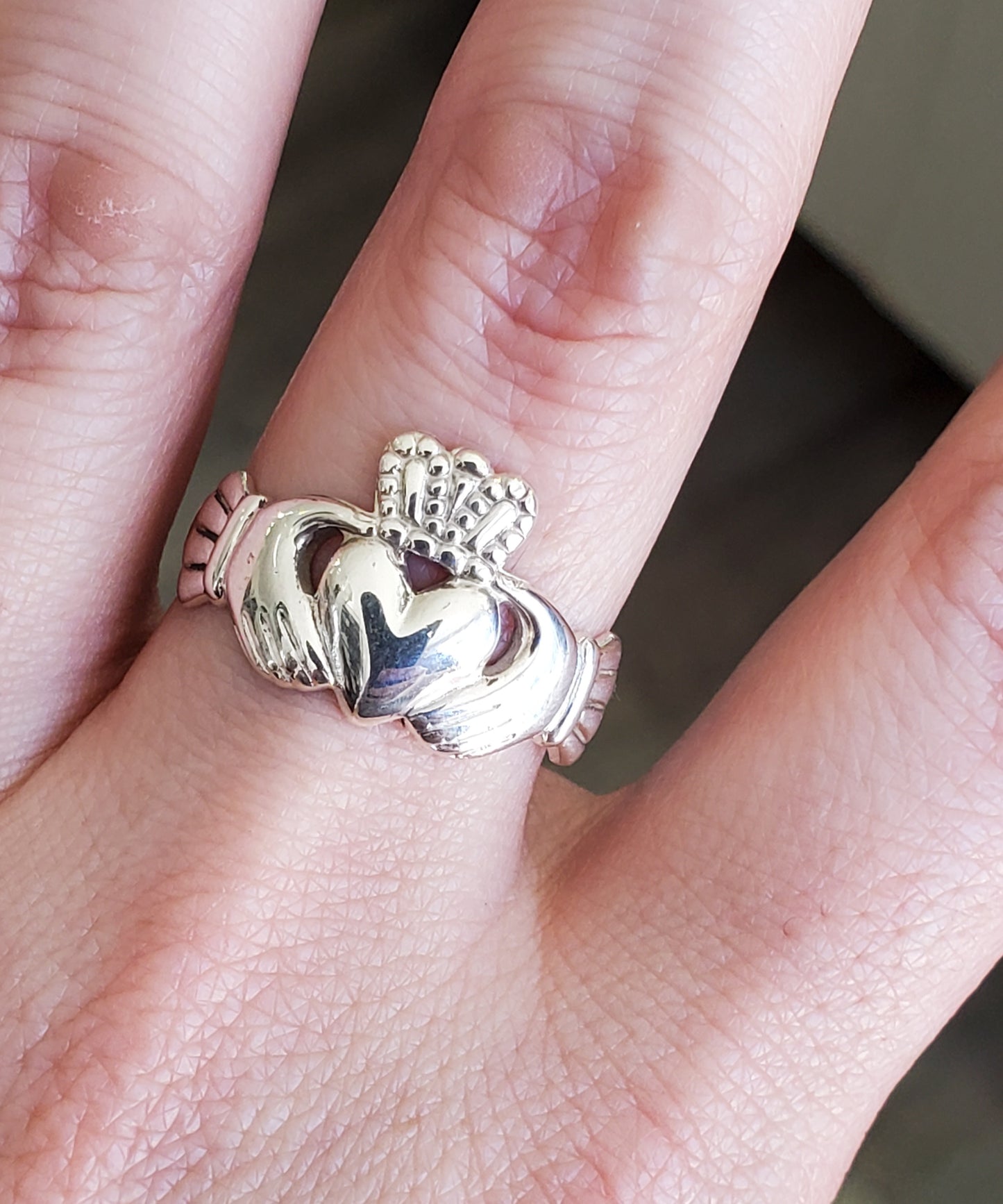 925 Sterling Silver Unisex Claddagh Made In Ireland 🇮🇪 Ring