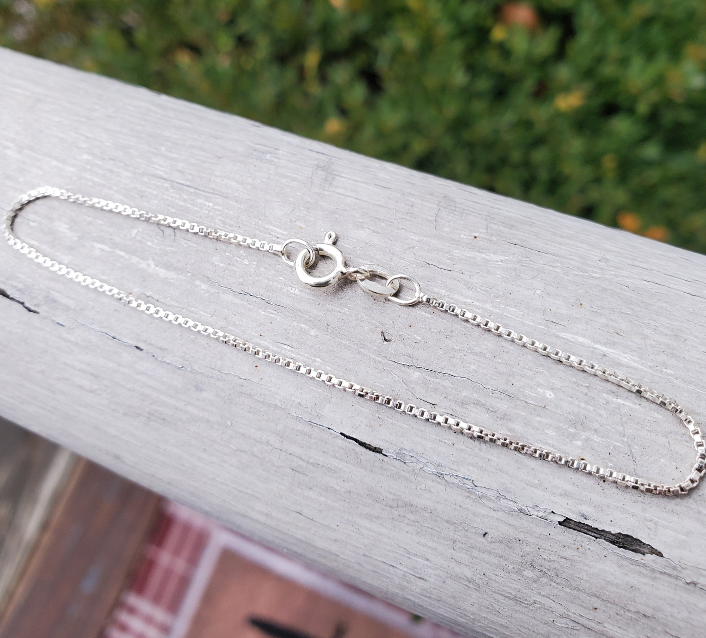 925 Sterling Silver Box Link Bracelet