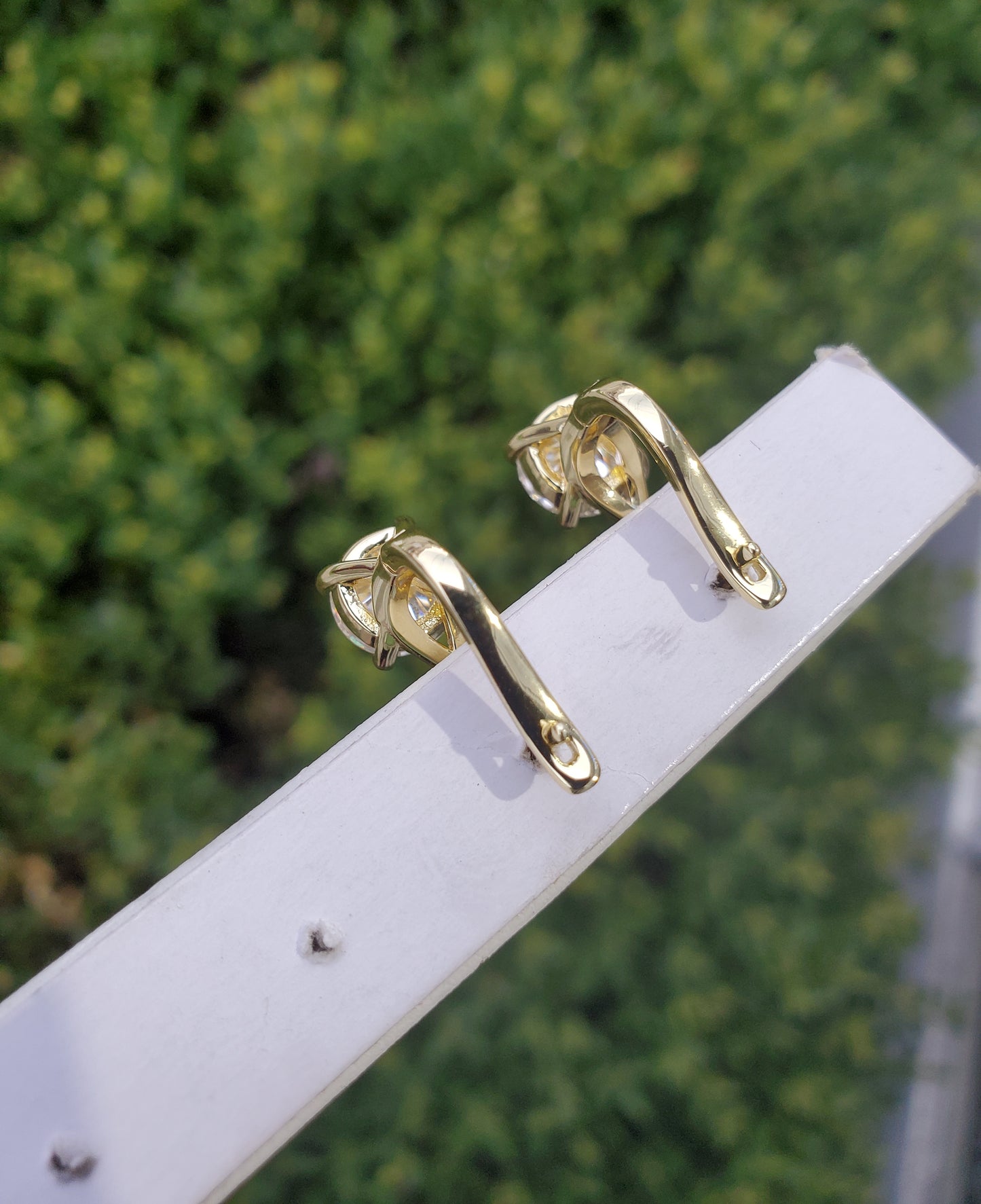 925 Sterling Silver 14k Vermeil 4 tcw Moissanite Diamond Infinity Earrings