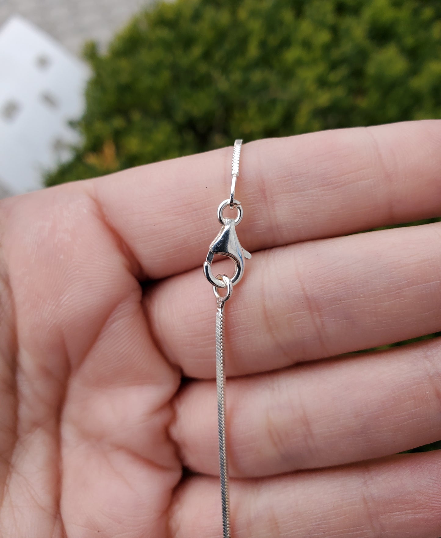 925 Sterling Silver "Go with the Flow" Lariat Beaded Snake Chain Drop Necklace