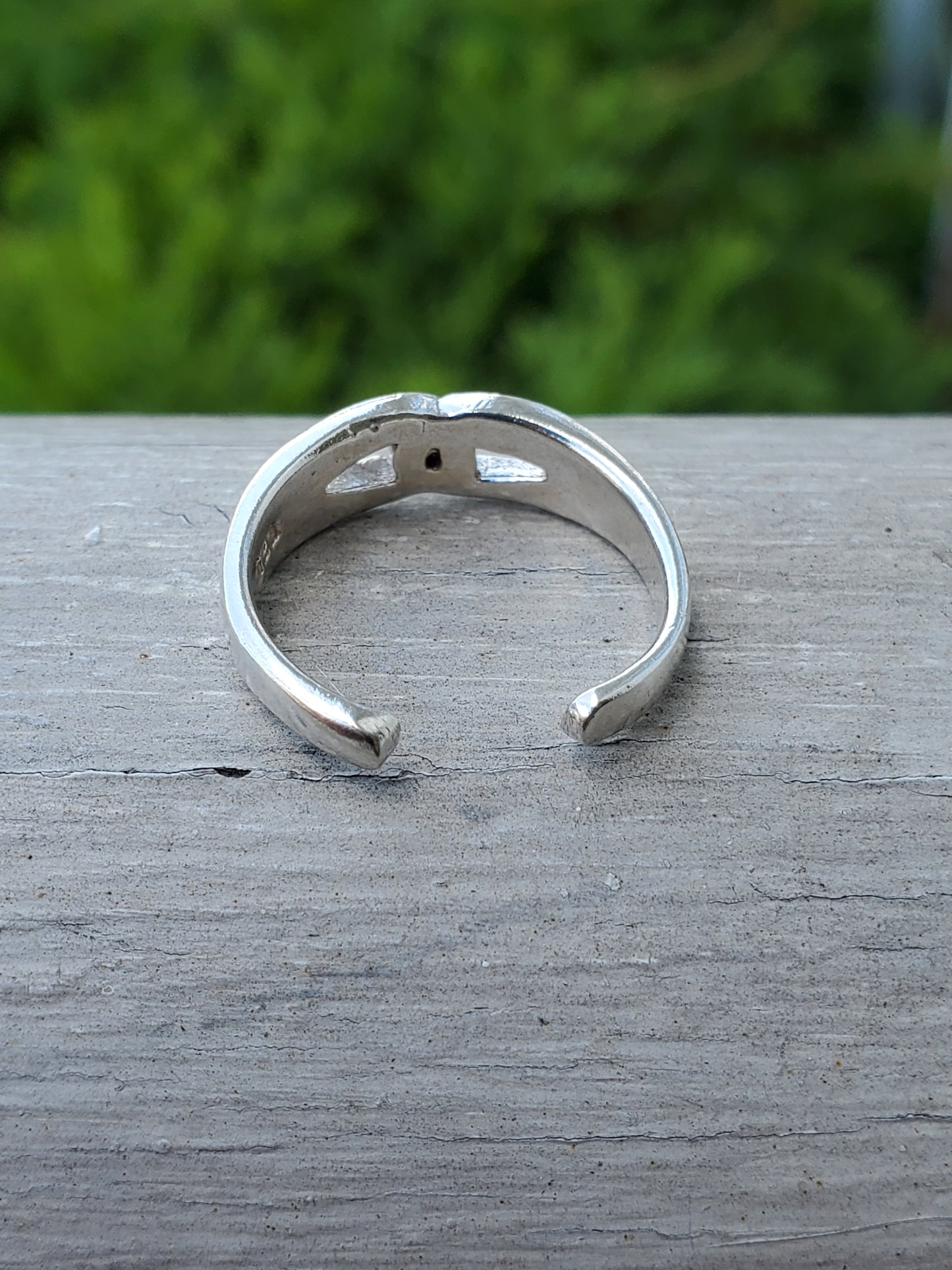 925 Sterling Silver Infinity Knot Adjustable Toe/ Mid-Finger Ring