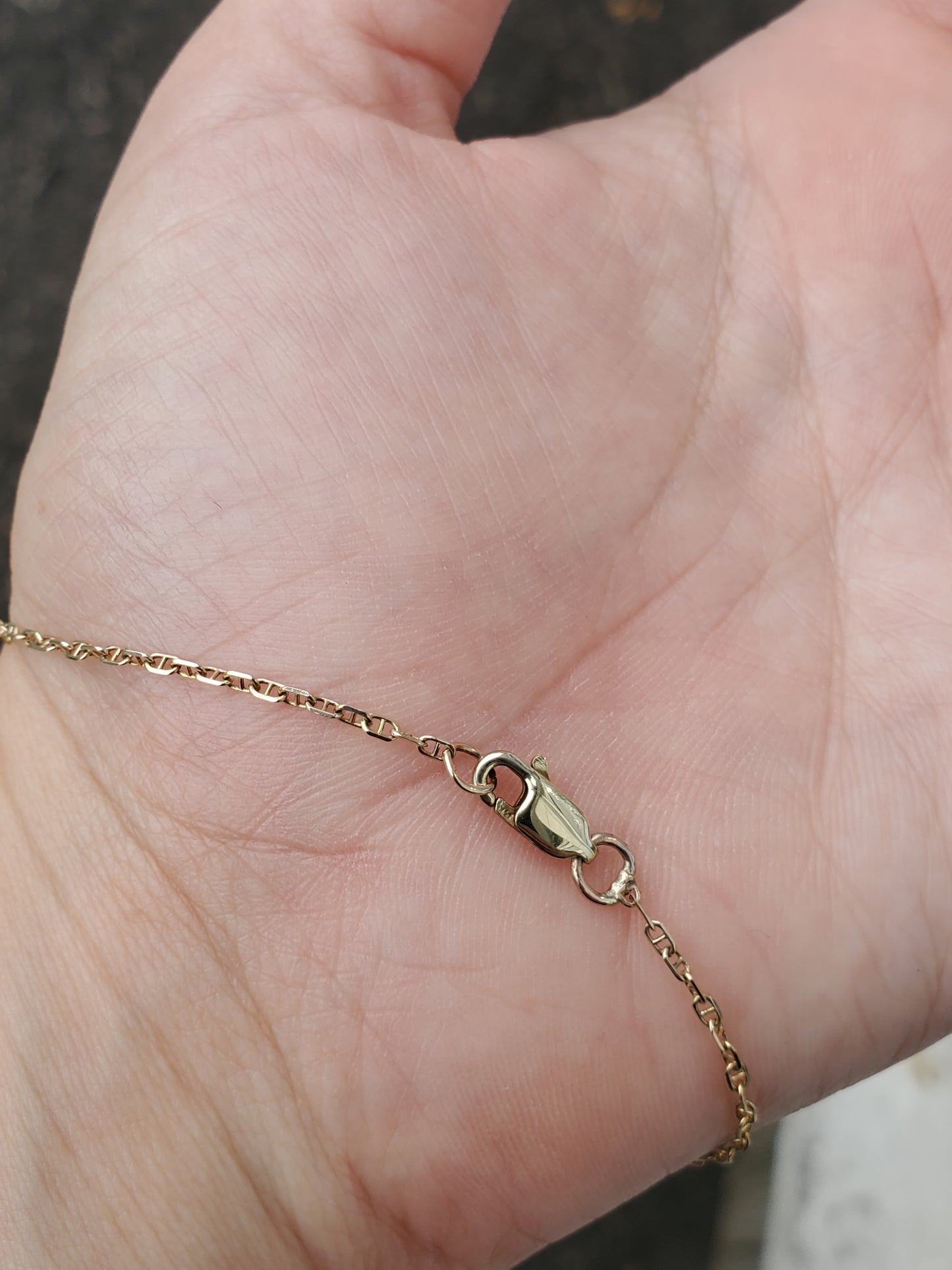 14k Solid Gold Twisted Fine Gucci Link Stack Bracelet