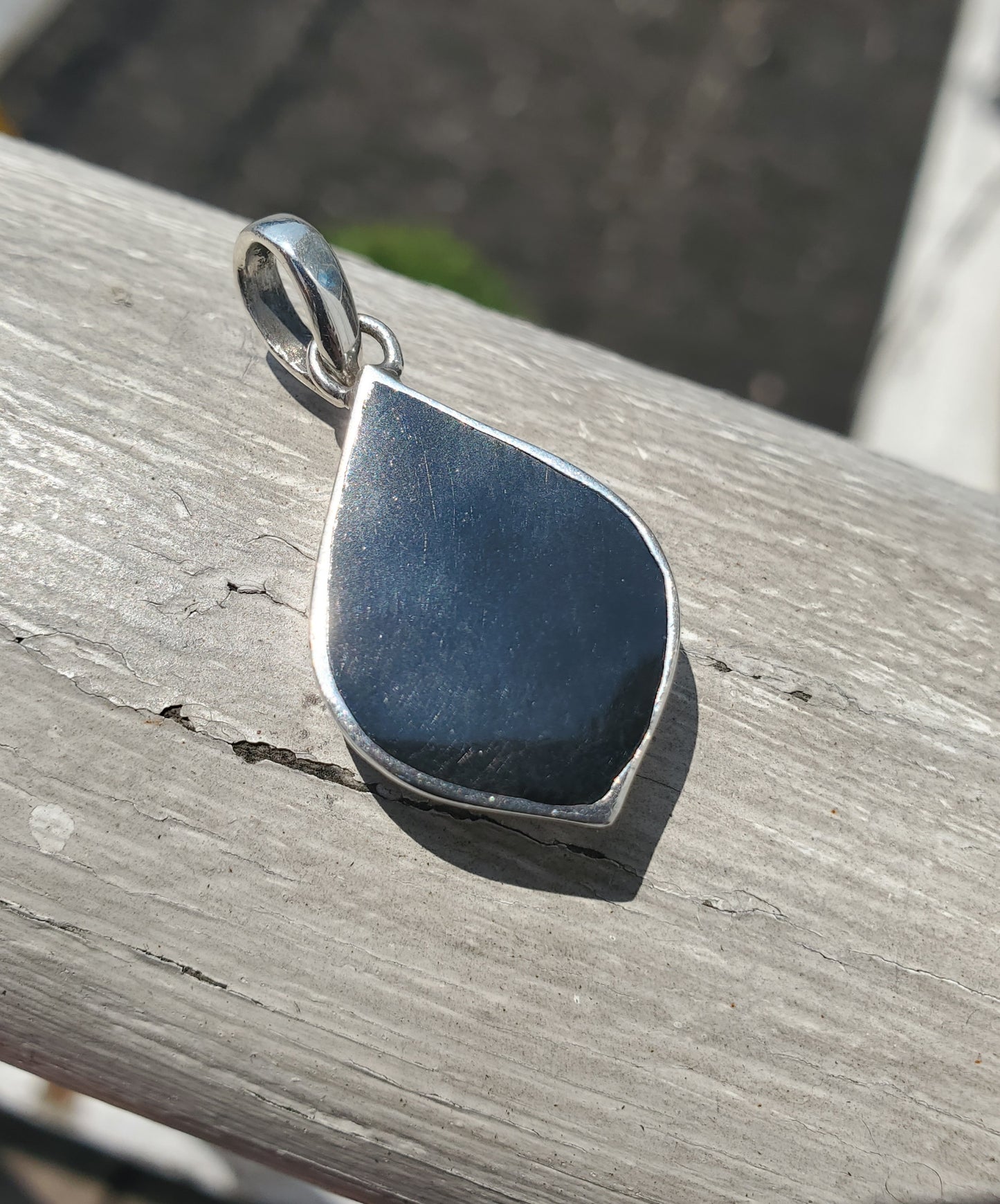 925 Sterling Silver Abalone Horseshoe Pendant Charm