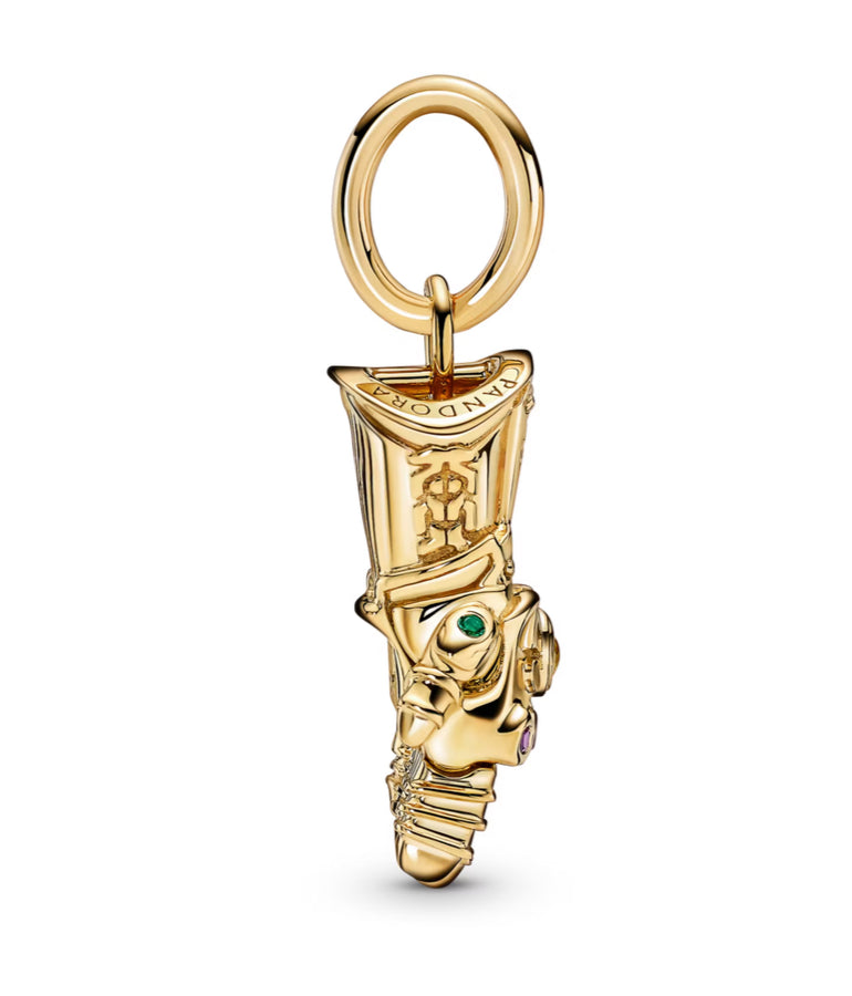 Pandora x Marvel Thanos Avengers Infinity Gauntlet Shine Gold Pendant Charm