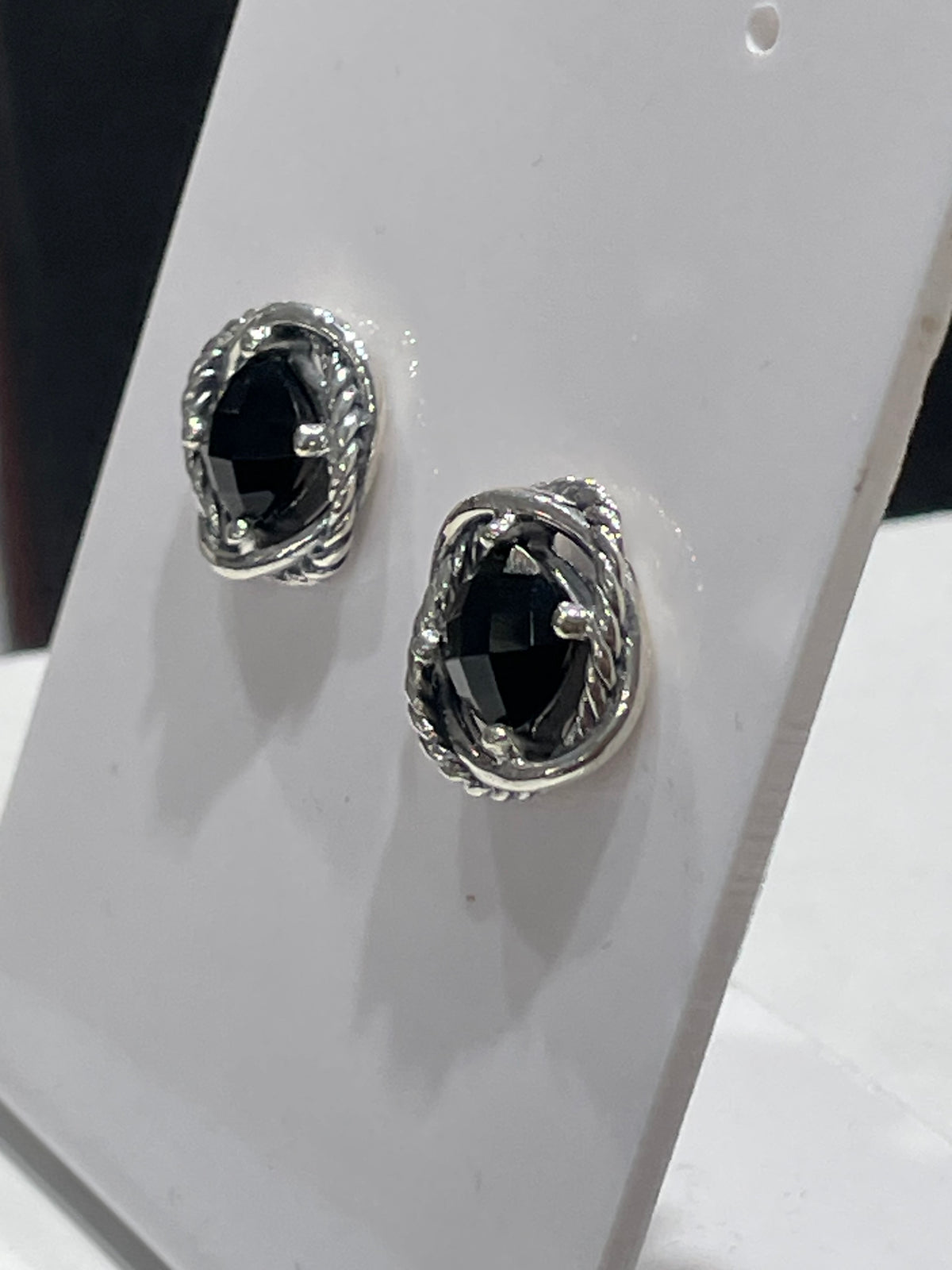 David Yurman Black Onyx Infinity Earrings