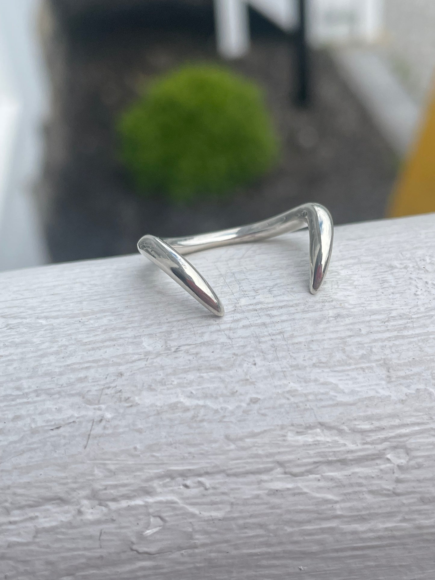 925 Sterling Silver Wrap Around Fangs Claws Ring Size 8