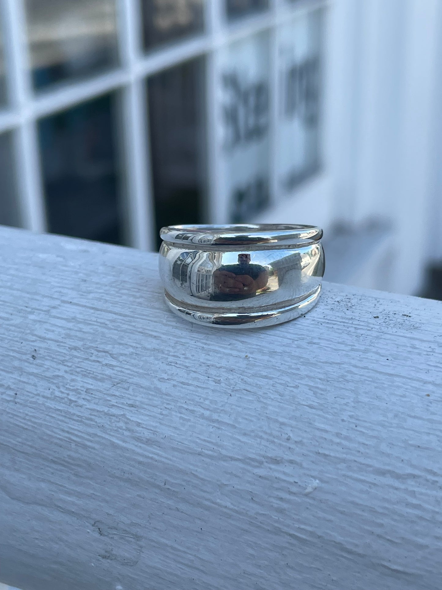 925 Sterling Silver High Polish Solid Dome Band Ring Size 10