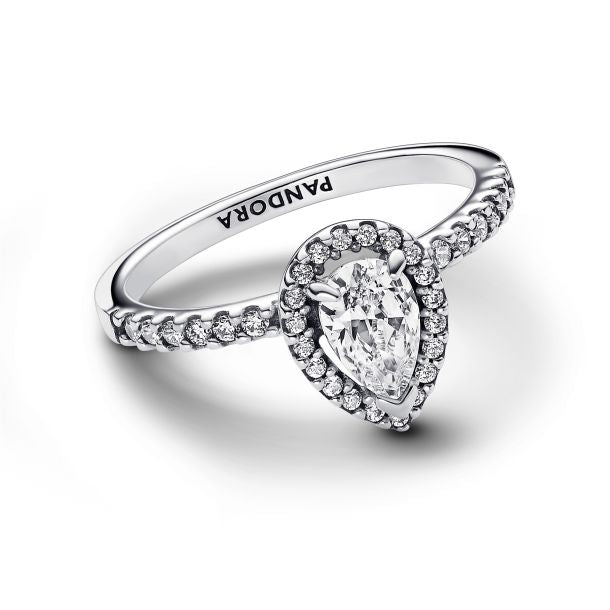 Pandora Sparkling Pear Halo Ring
192835C01 Size 5
