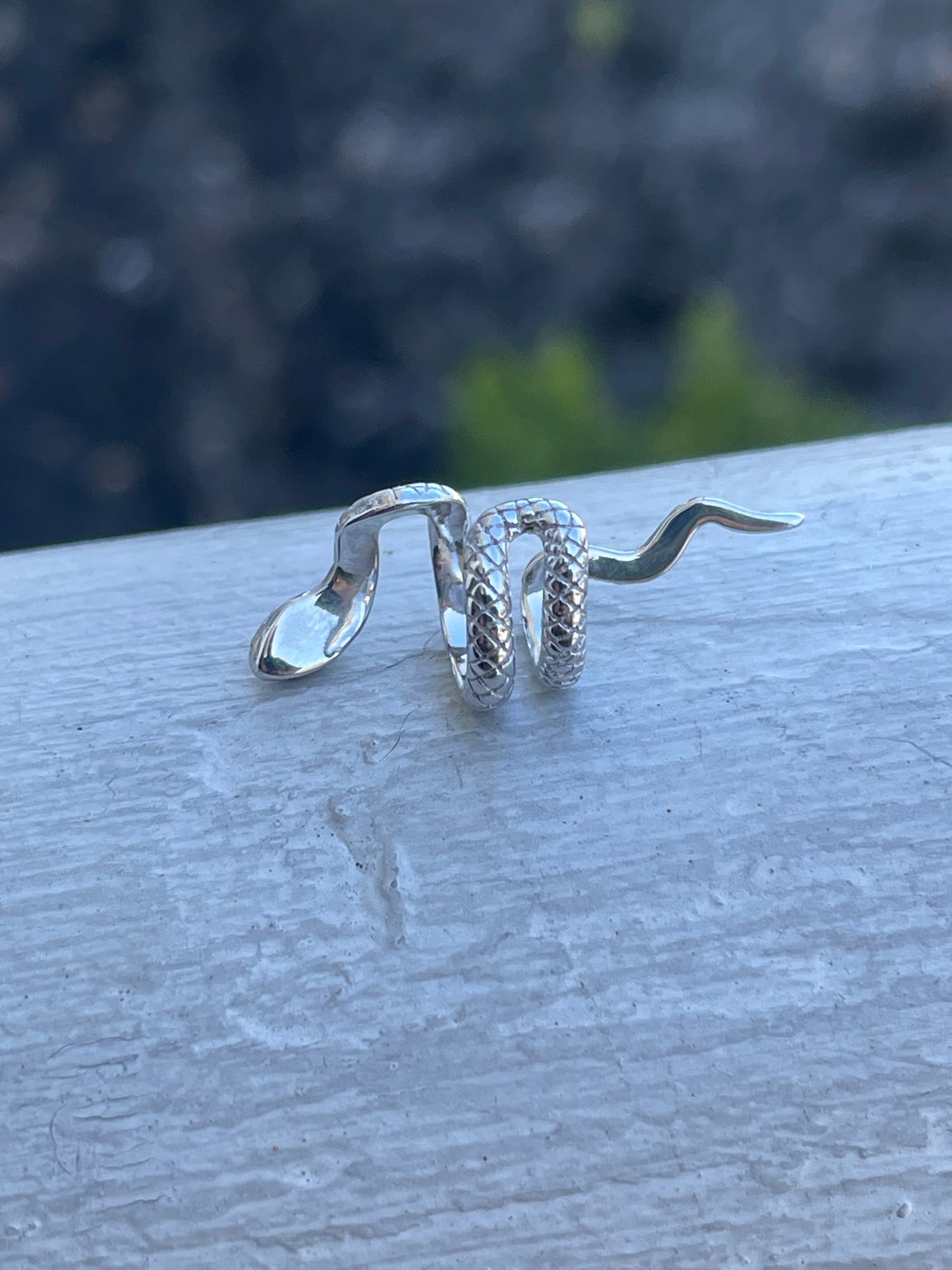 925 Sterling Silver Snake Serpent Ear Cuff