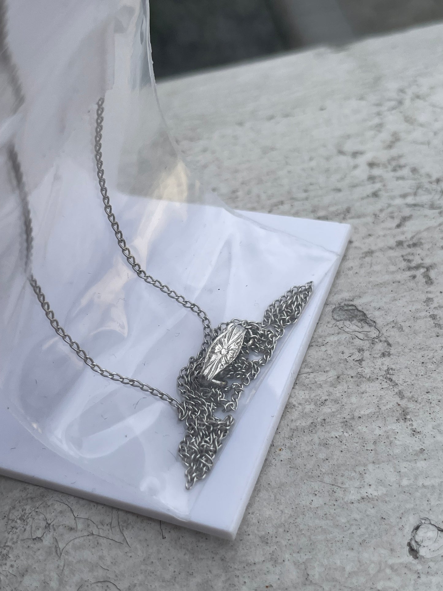 925 Sterling Silver Petite Sapphire Necklace