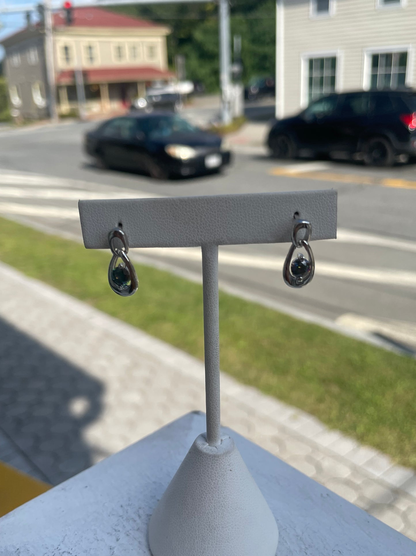 925 Sterling Silver Mystic Topaz Mini Drop Earrings