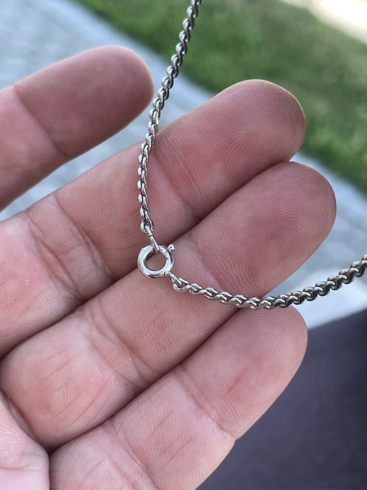 925 Sterling Silver 24” Serpentine Link Chain