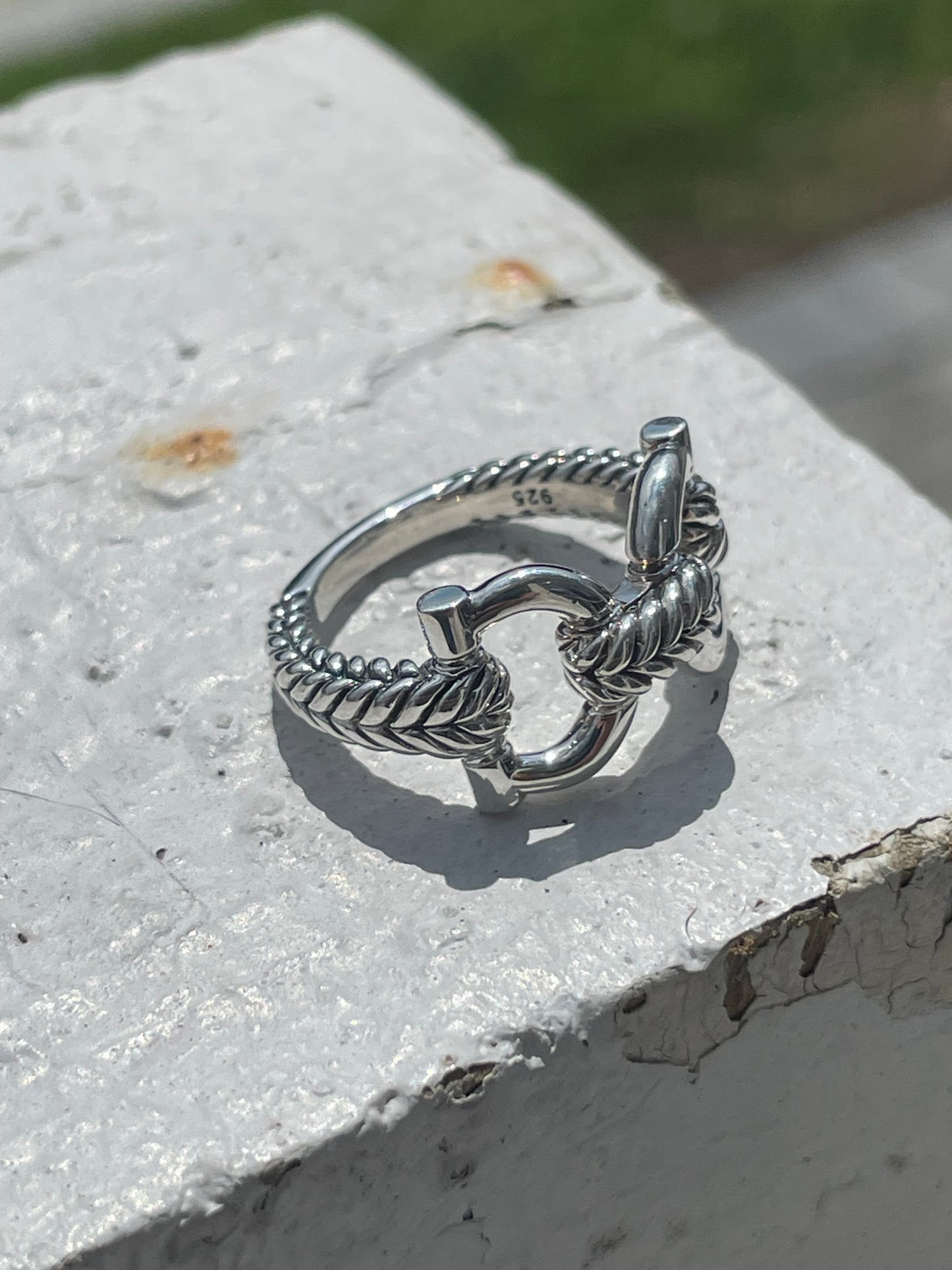 Designer John Hardy Cable Connection 925 Sterling Silver Ring Size 6