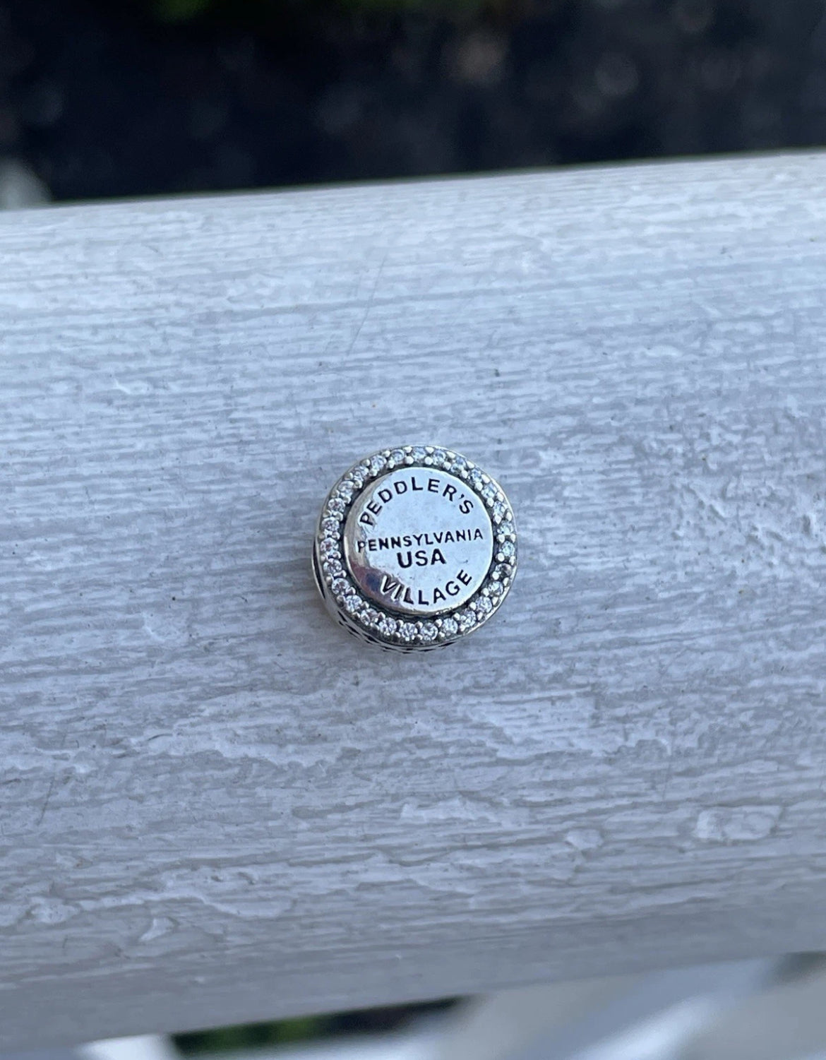 Retired Pandora Peddler’s Village Pennsylvania United States USA Flag Country Travel Charm