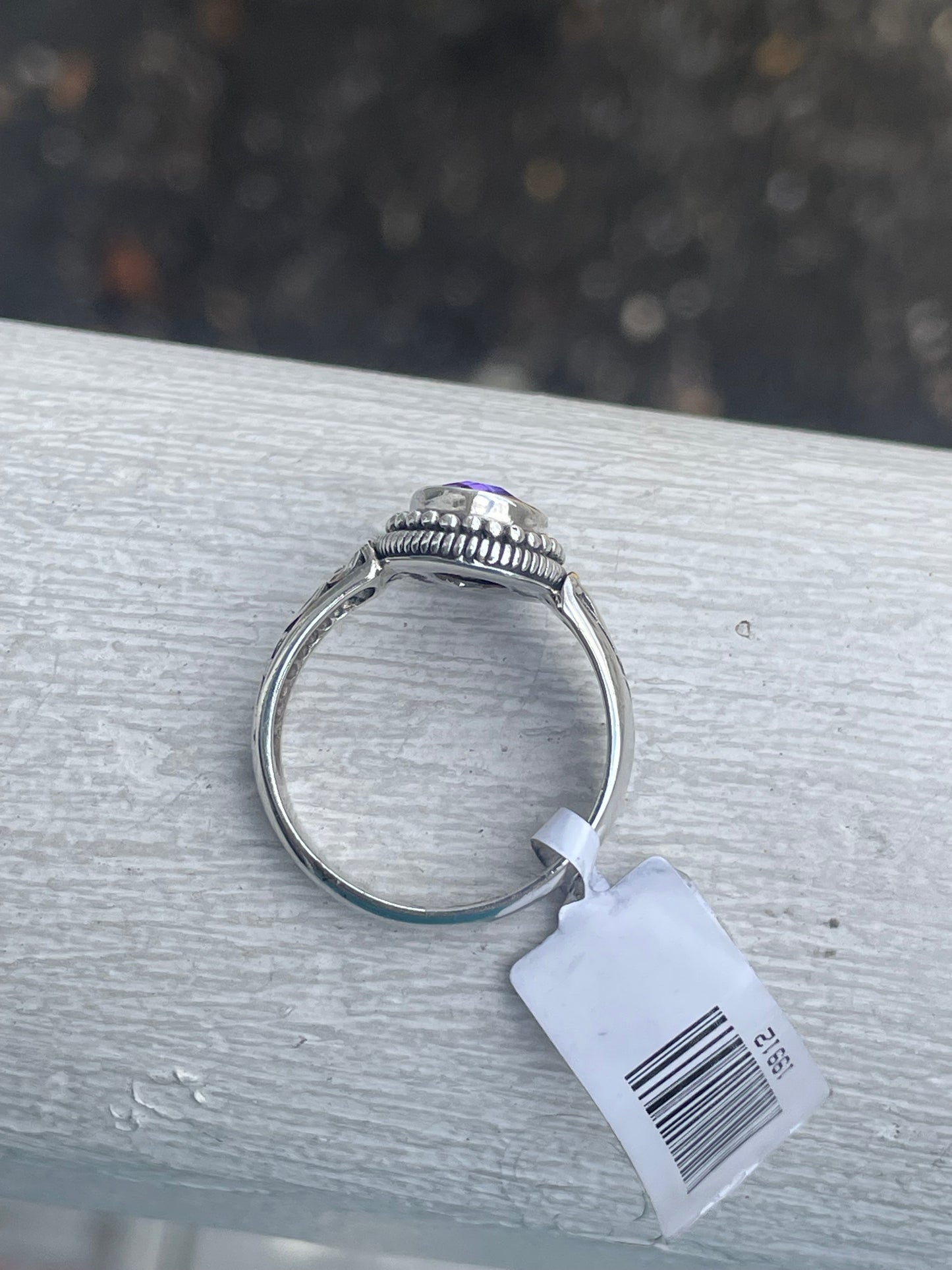 Designer Sarda Oval Blue Jay Jazz Quartz Stone 925 Sterling Silver Solitaire Ring Size 8