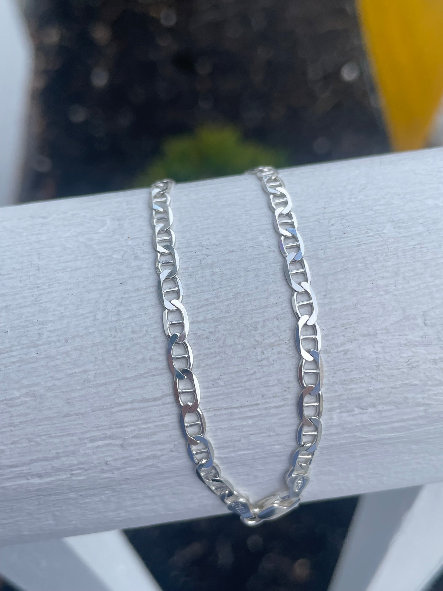 925 Sterling Silver Gucci Link Bracelet 8”