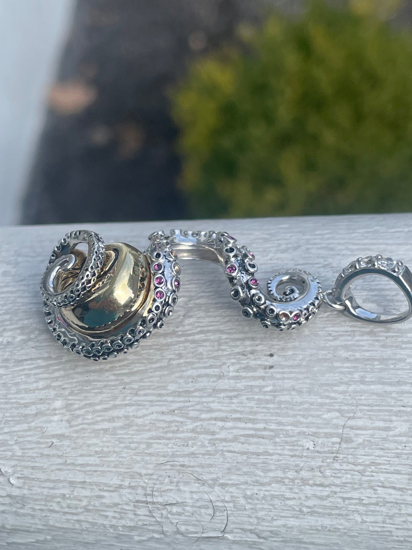 Disney Enchanted Collection Custom Refurbished 925 Sterling Silver Little Mermaid Ursula Tentacle Pendant