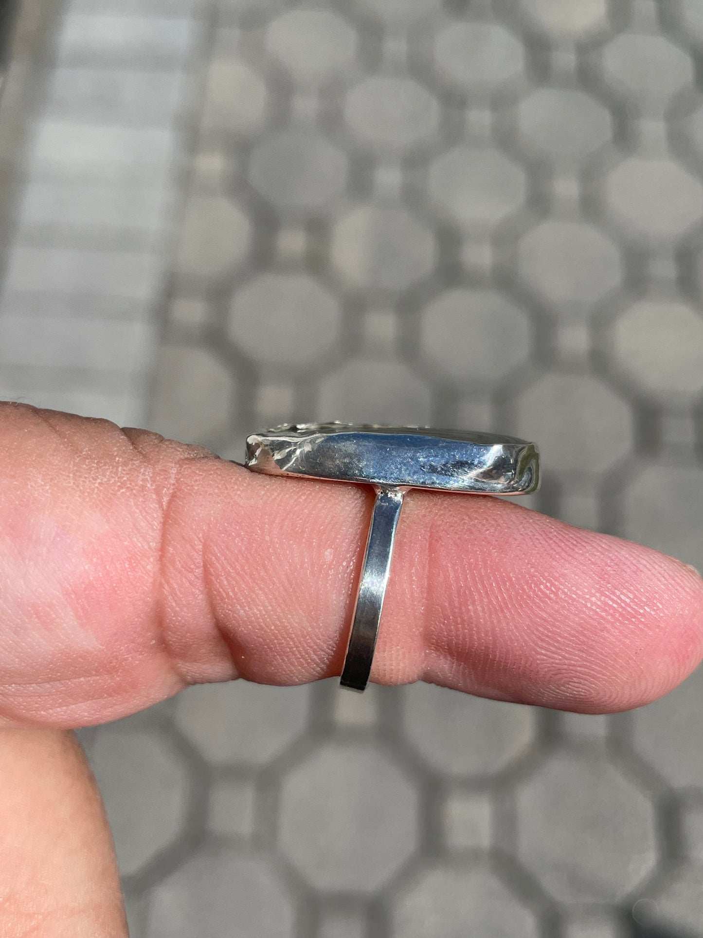 925 Sterling Silver Handmade Abalone Ring