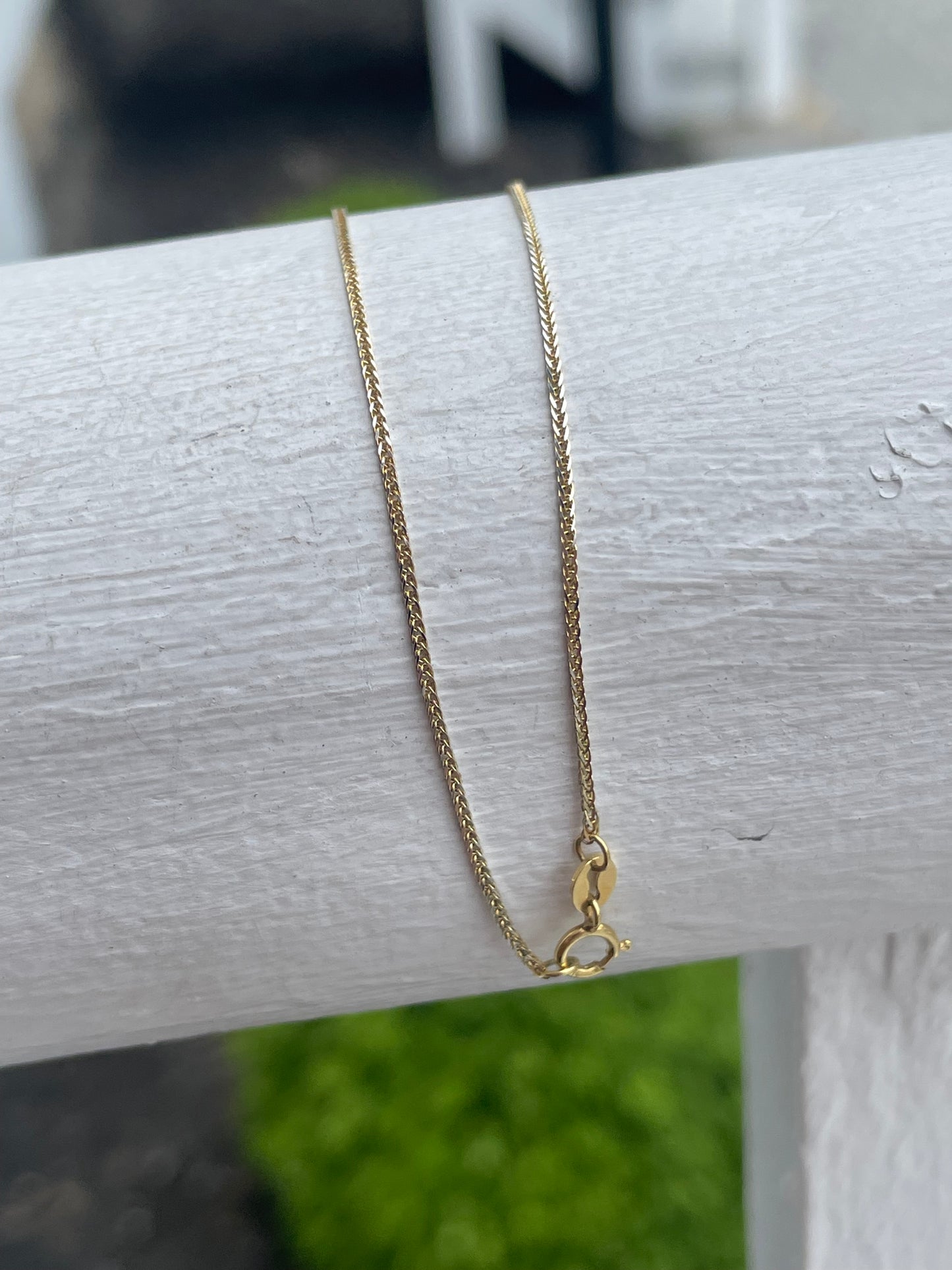 10k Gold Cuban Link Anklet 9.5”