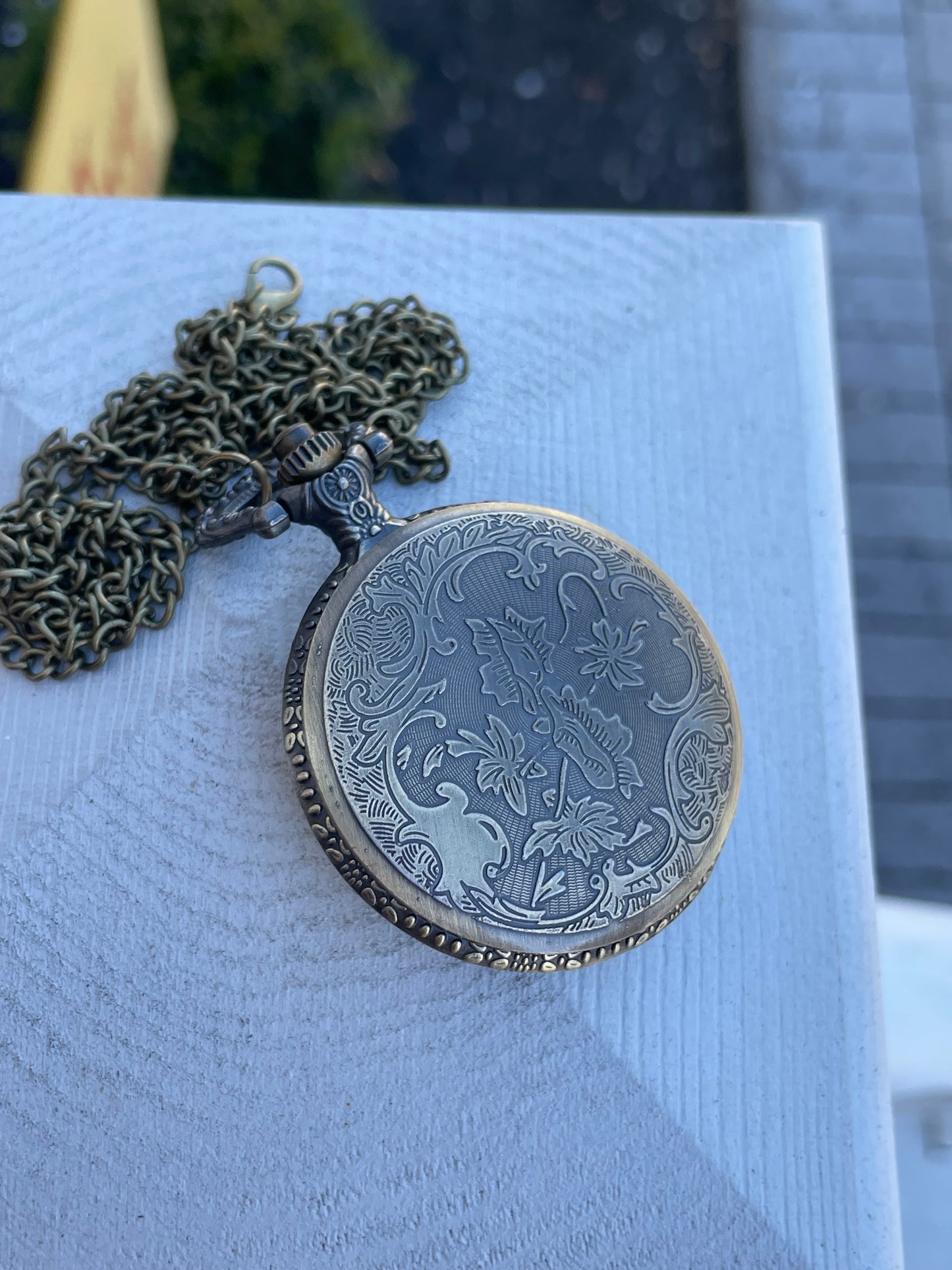 Crossfire Skull pocket watch