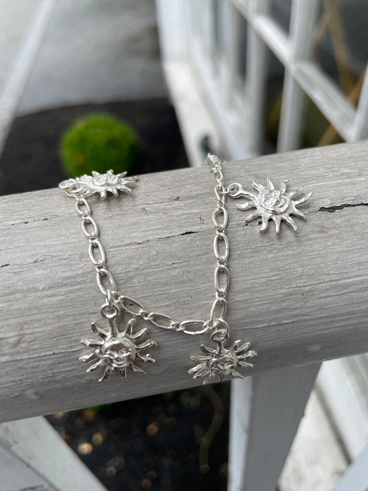 925 Sterling Silver Sunshine Charms Charm Bracelet