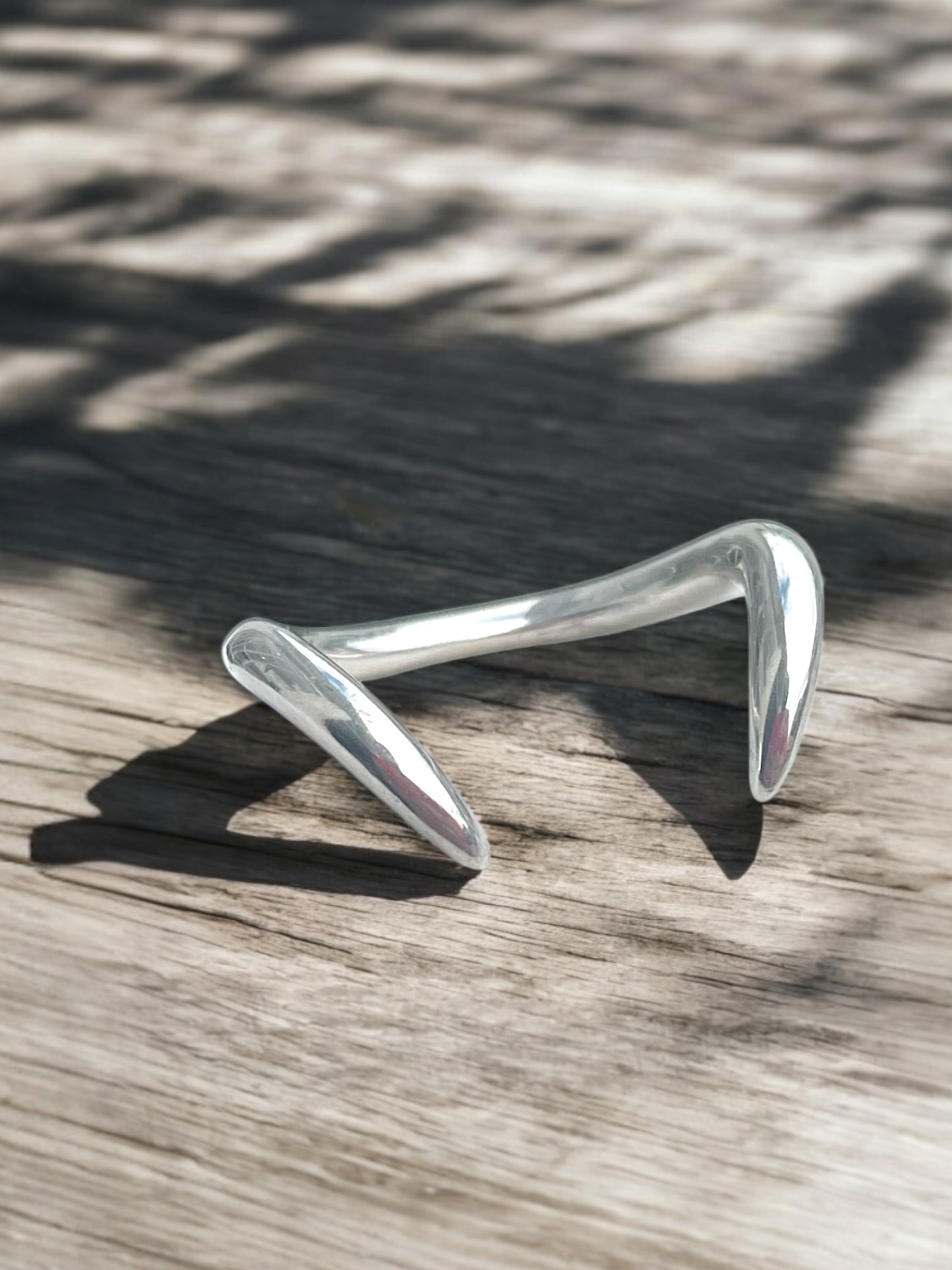 925 Sterling Silver Wrap Around Fangs Claws Ring Size 8