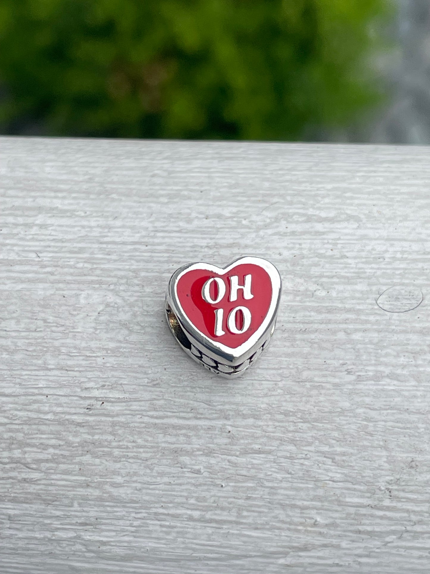 Pandora Ohio State Exclusive Scenic Heart Travel Charm