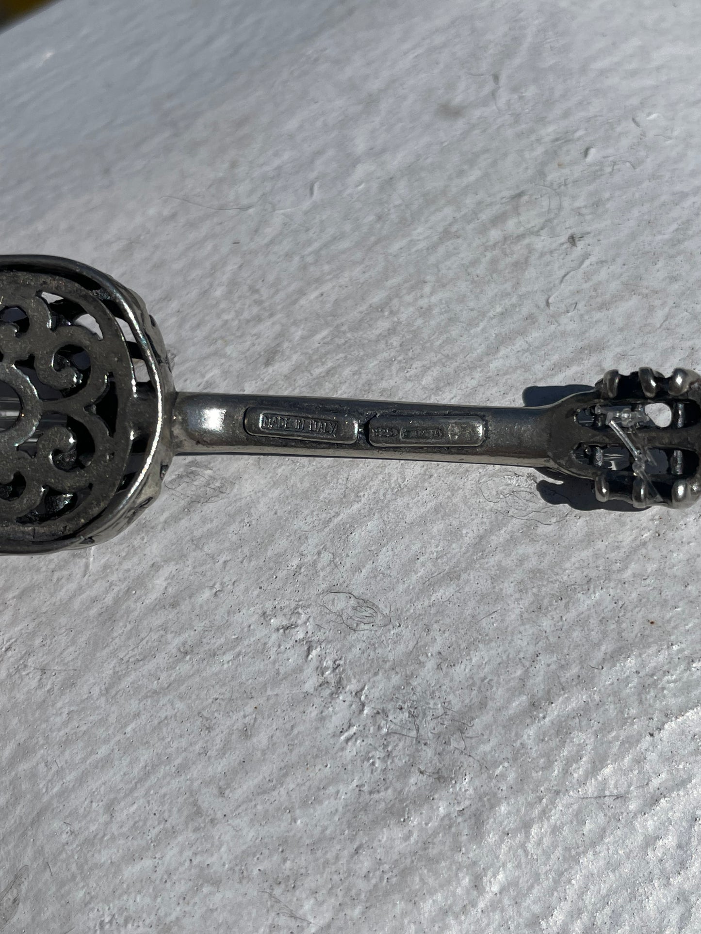 925 Sterling Silver Filigree Guitar Handmade Decoration Piece