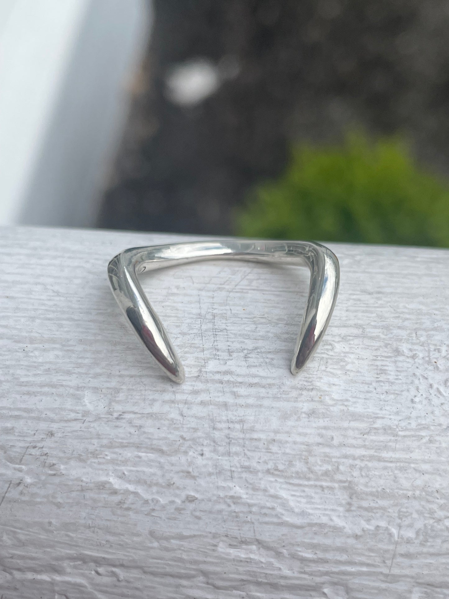 925 Sterling Silver Wrap Around Fangs Claws Ring Size 8