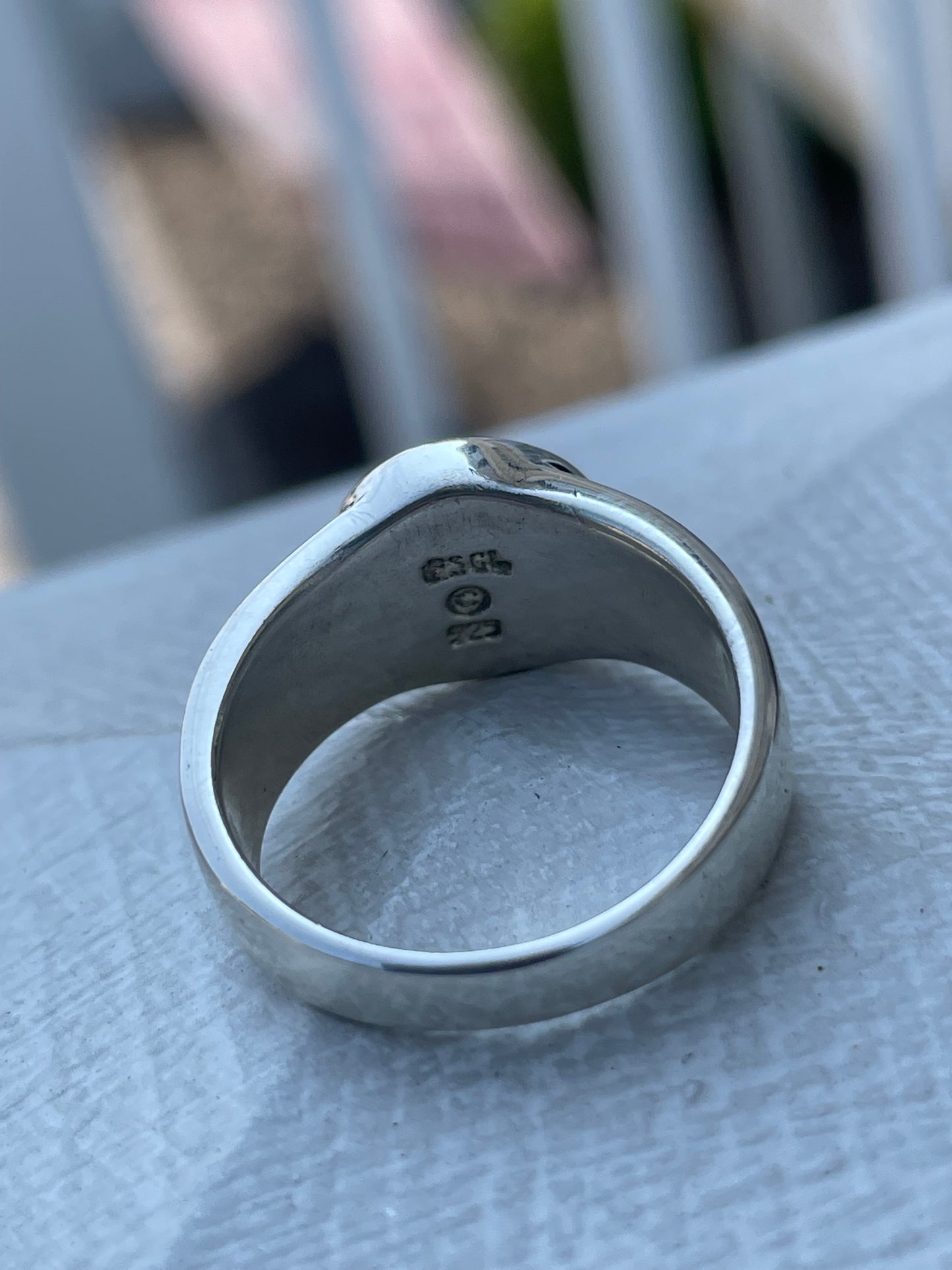 925 Sterling Silver Wiccan Star Ring Size 8