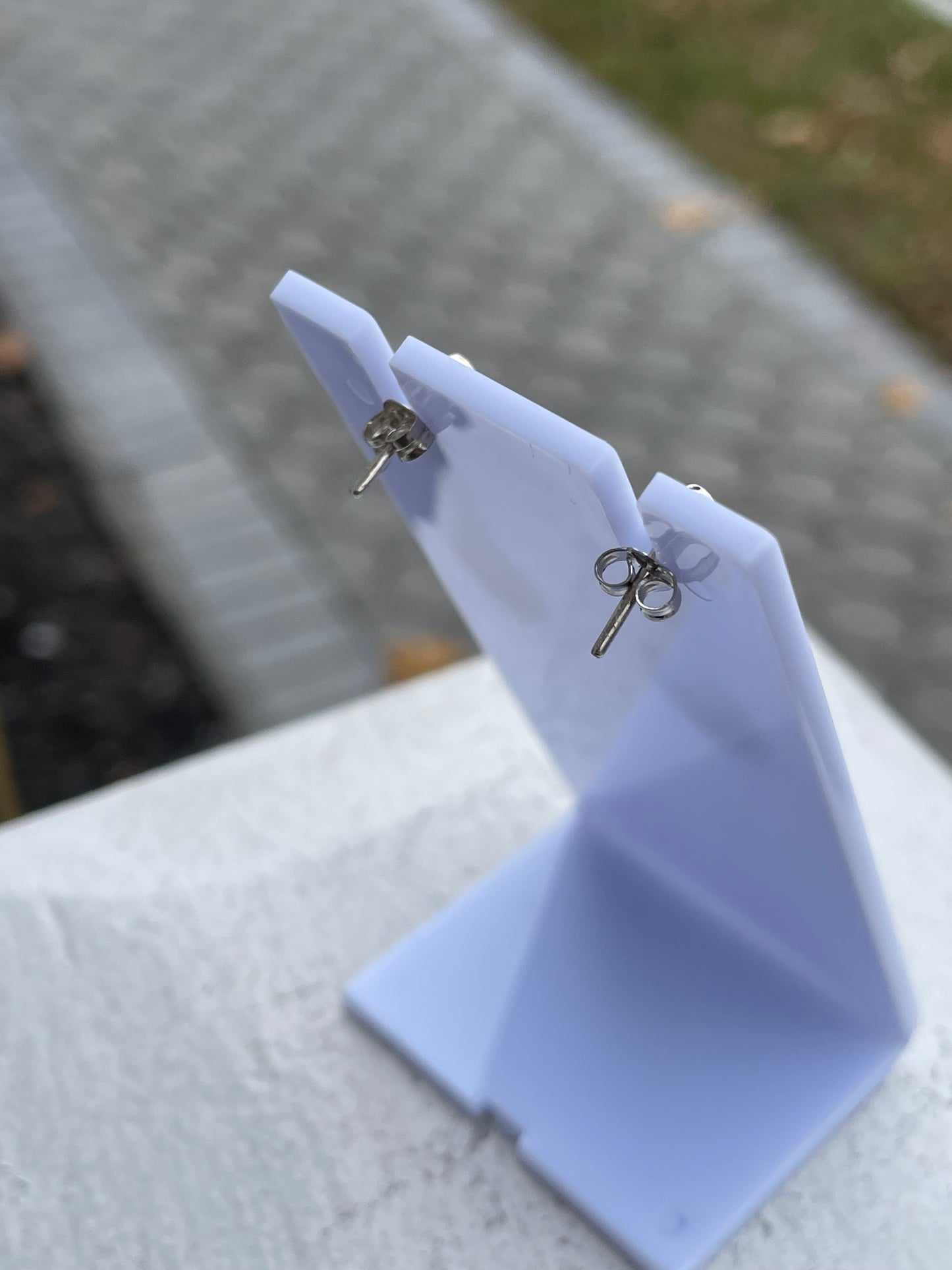 925 Sterling Silver Natural Amber Dangle Earrings