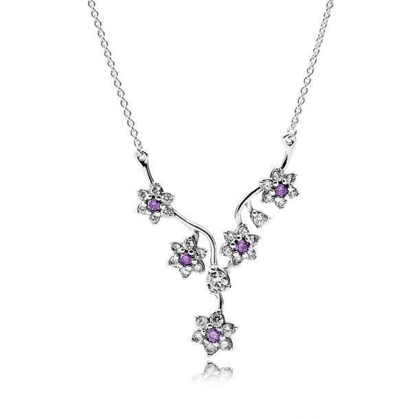 Retired Pandora Forget Me Knot Necklace 590519ACZ-45