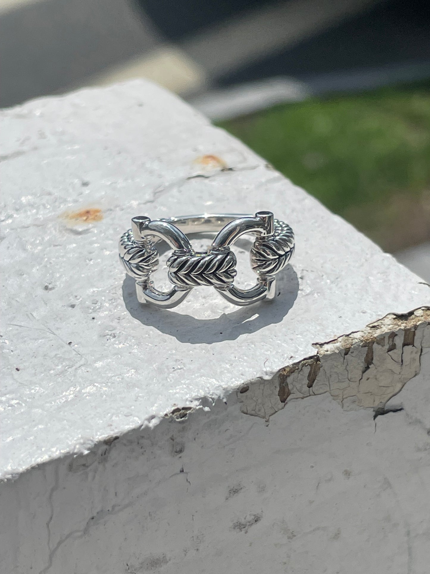 Designer John Hardy Cable Connection 925 Sterling Silver Ring Size 6