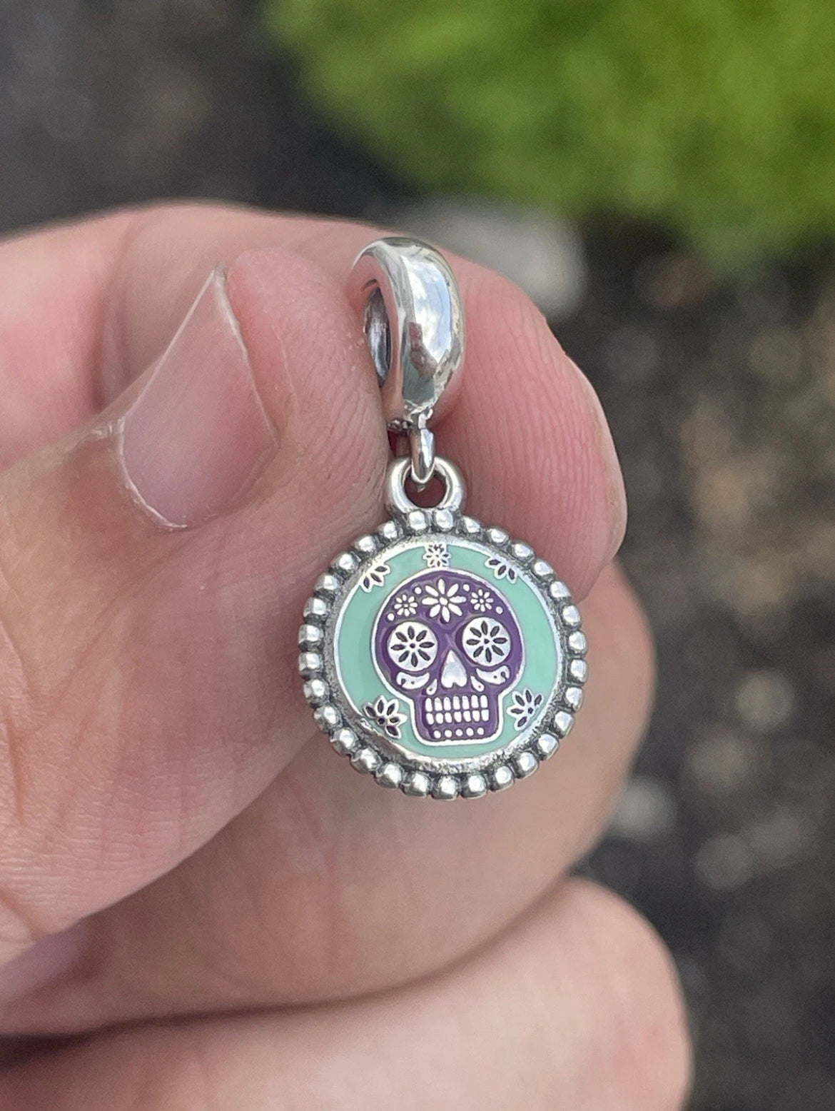 Pandora Calavera Sugar Skull Mexico Exclusive Dangle Moments Charm