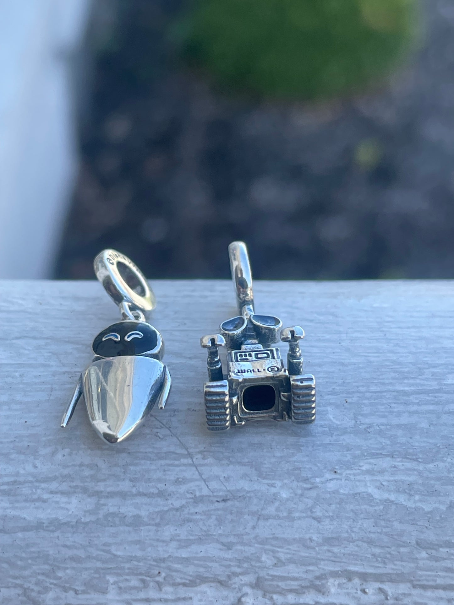 Pandora Lot 2 Charms Disney Wall-E & Eva Dangle Charms