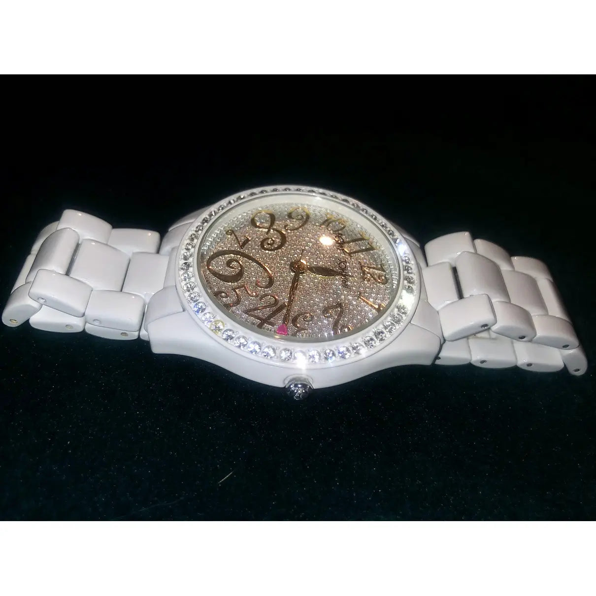 Betsy Johnson White Color Stainless Steel Watch