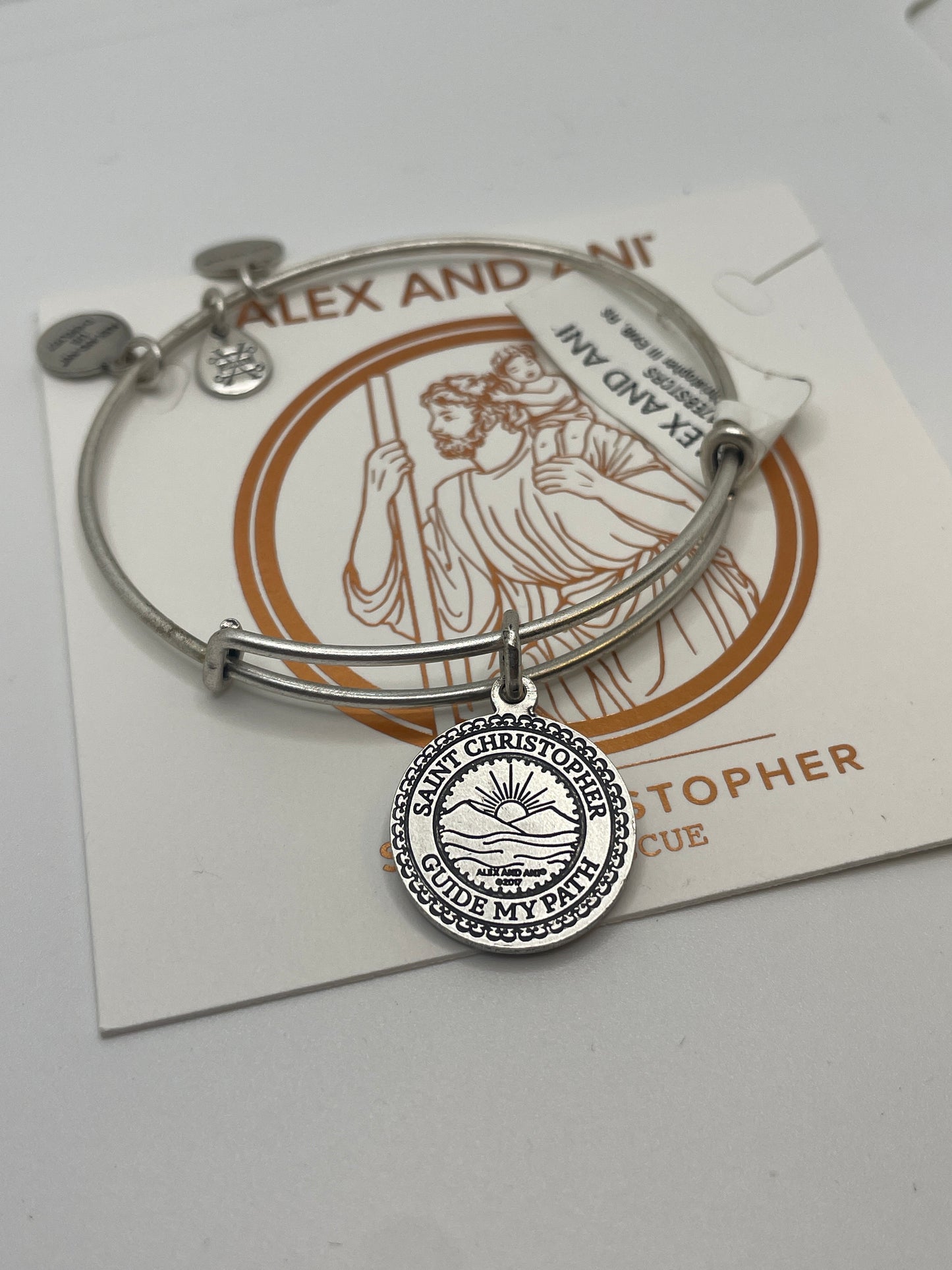 Alex and Ani Silver Color Saint Christopher Bracelet ~ New with tags