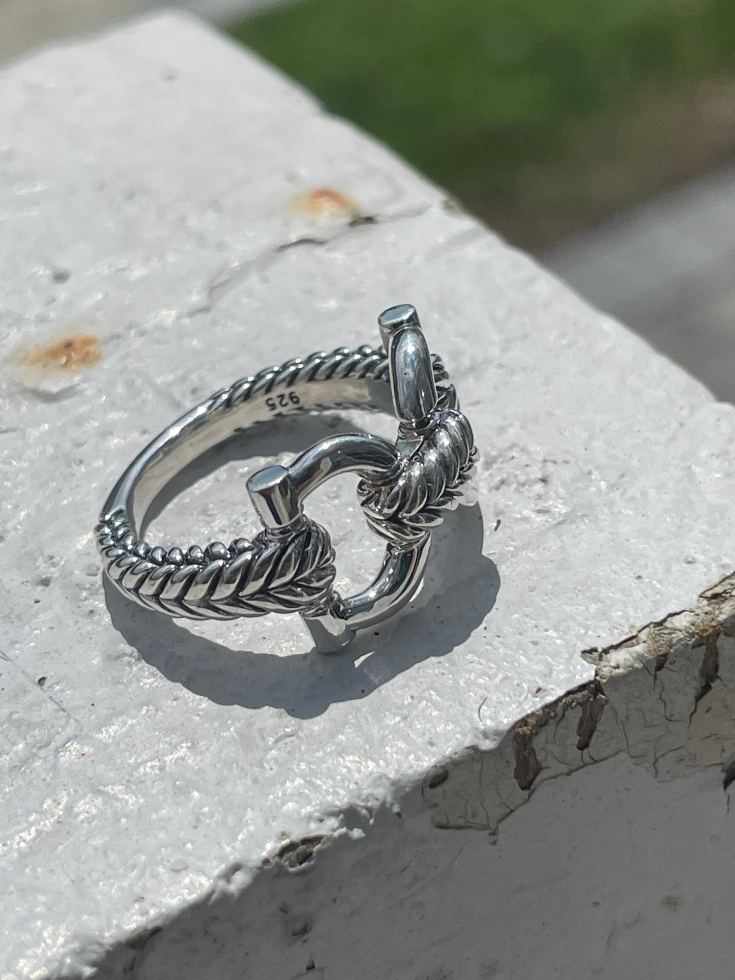 Designer John Hardy Cable Connection 925 Sterling Silver Ring Size 6