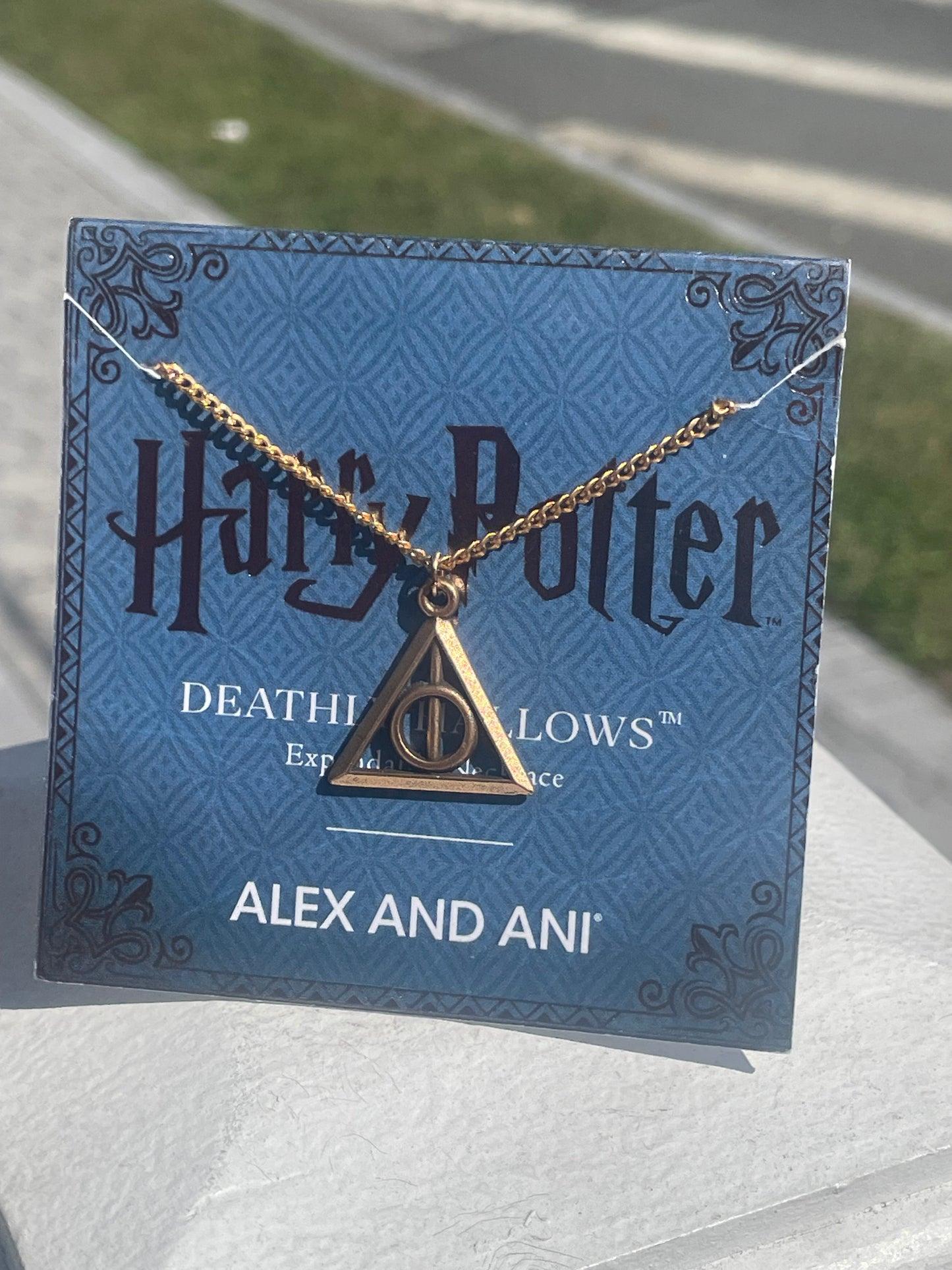Alex and Ani Gold Tone Harry Potter Deathly Hallows Necklace