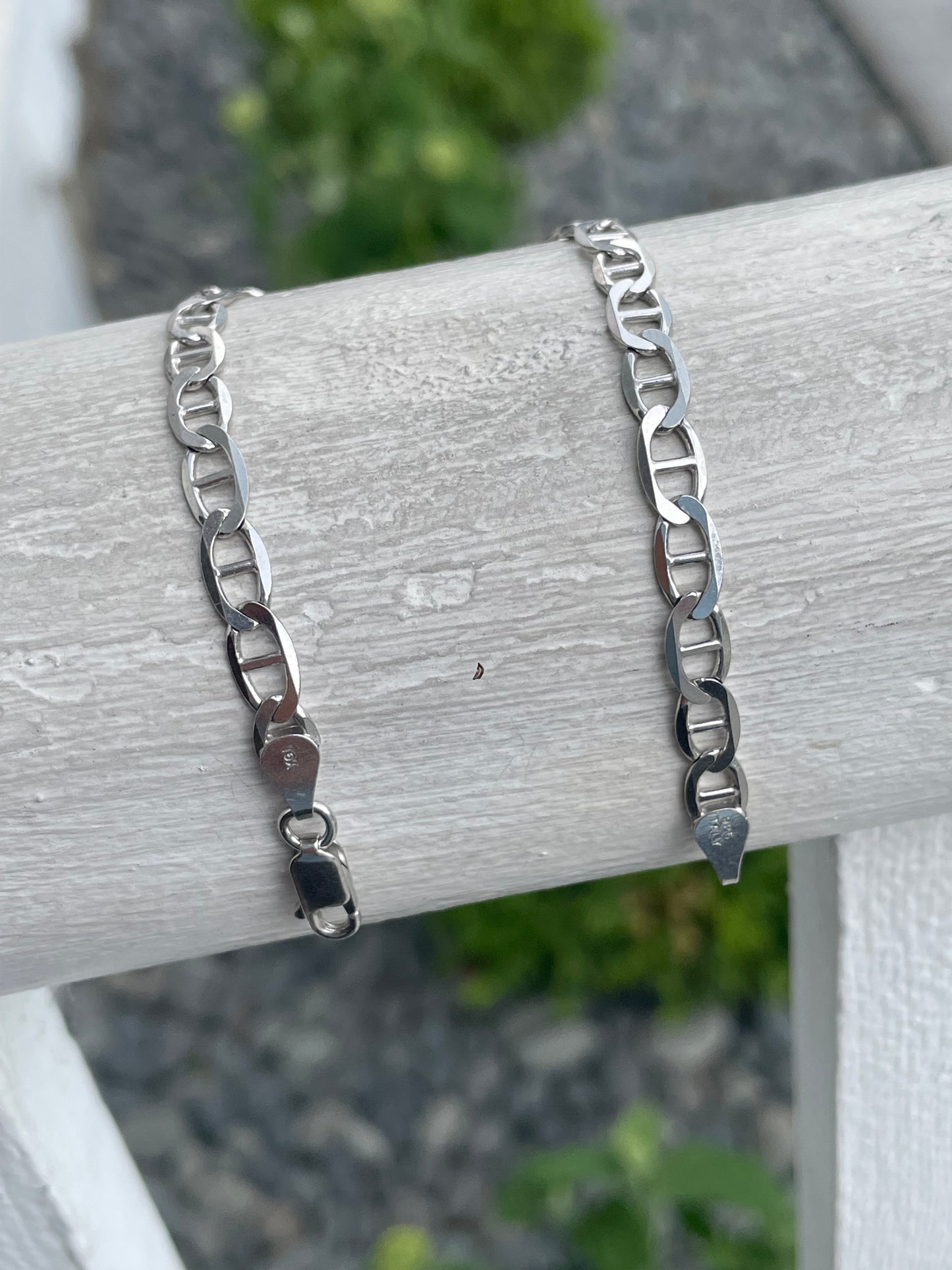 925 Sterling Silver Mariner Link Bracelet 8.5”