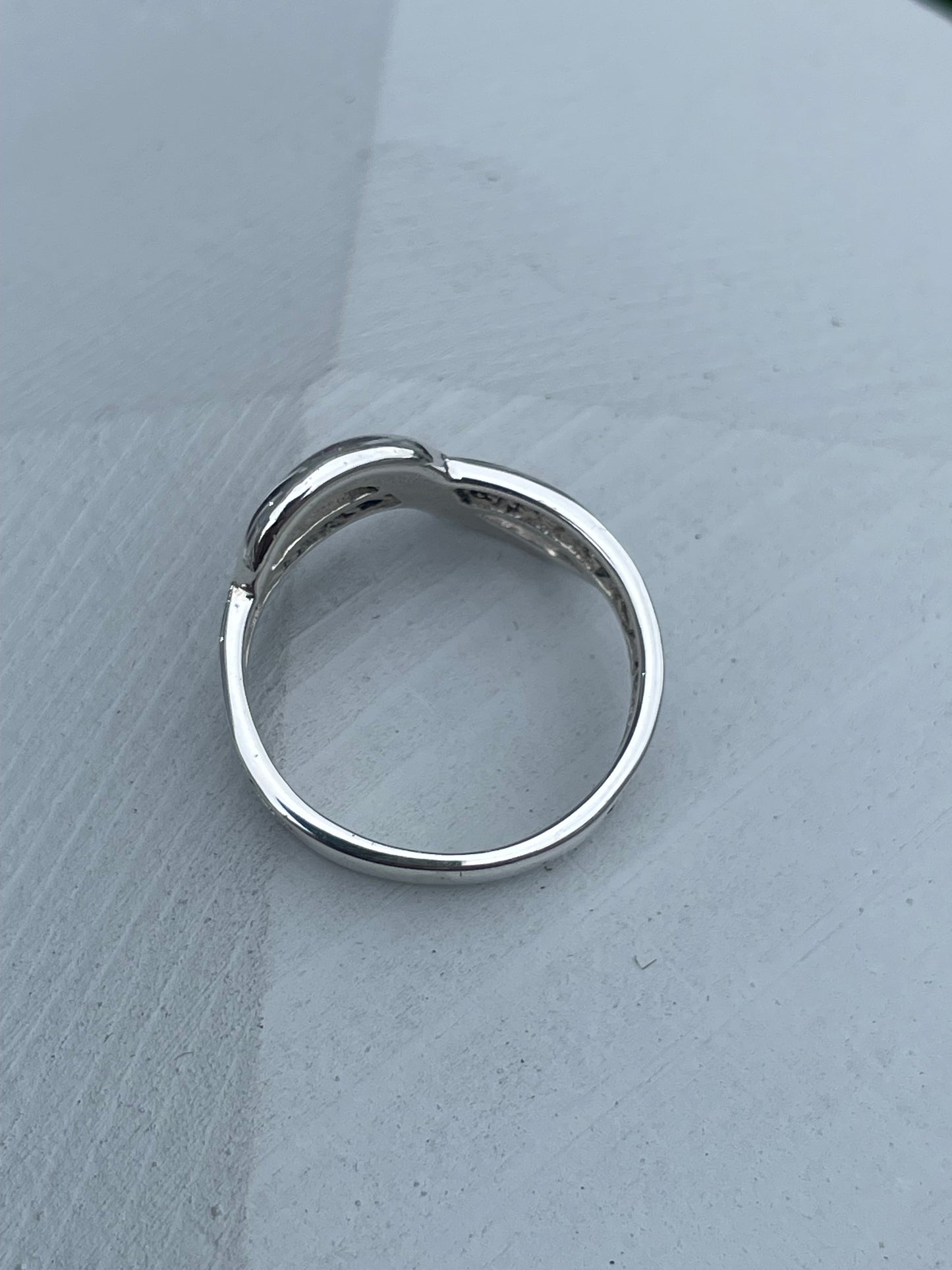 925 Sterling Silver Infinite Waves Band Ring